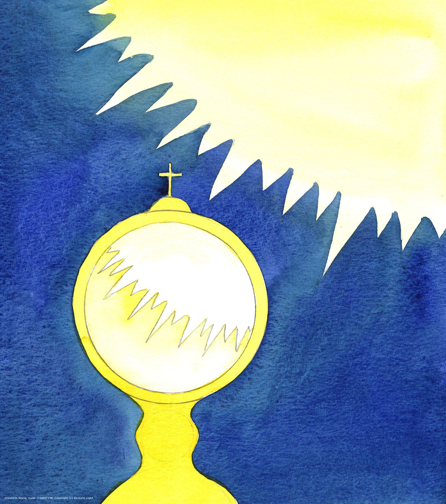 The Sacred Host is Christ Himself, made Present in a sacramental form, under the appearance of bread. This Host can be seen as a lens, through which we can see Heaven, because, in this Blessed Sacrament is all the life of the Godhead! Christ is merciful in coming to us in this way; we are too weak, at present, to bear the sight of His Divinity.