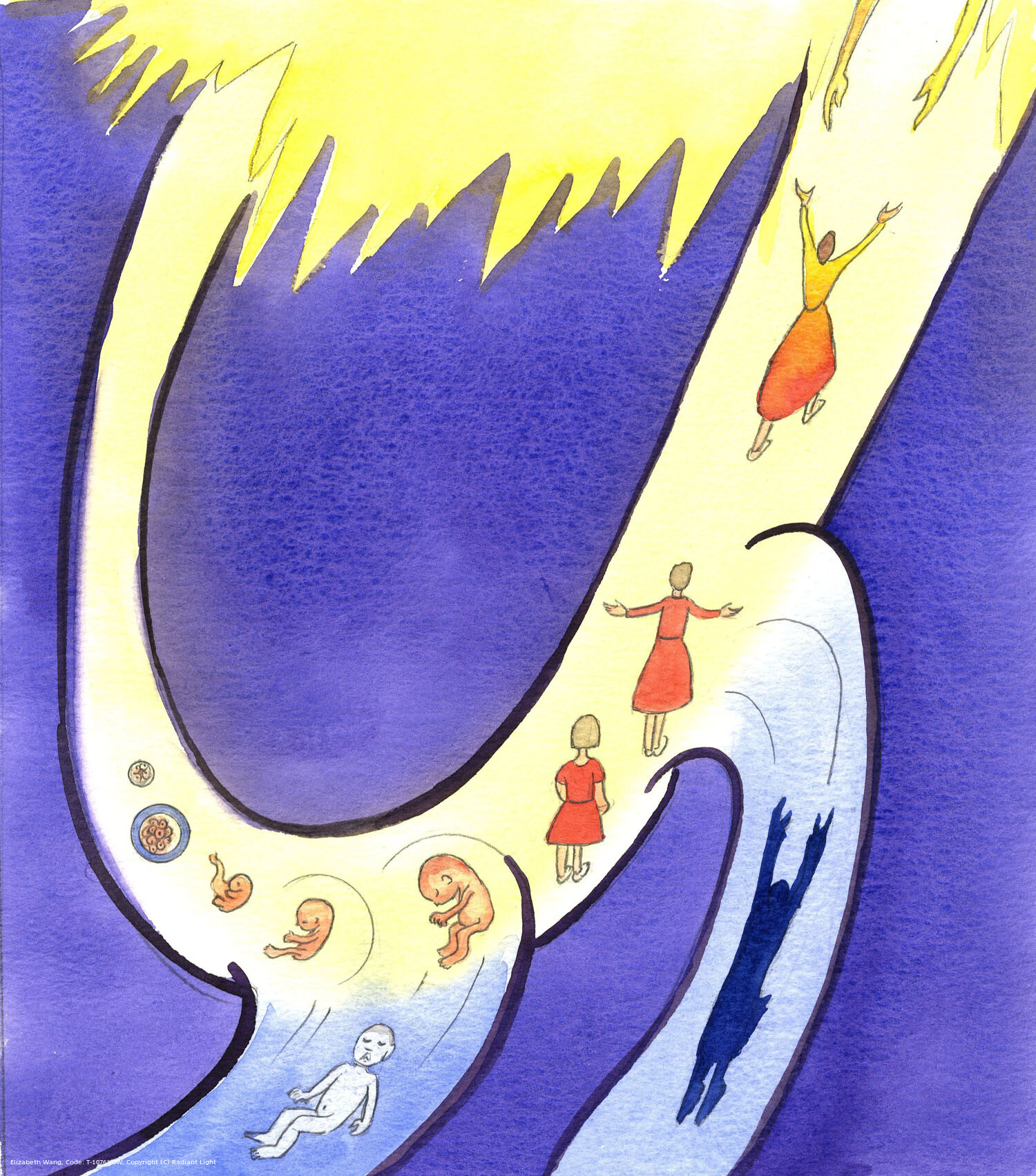 Each human being receives life from God, Who plans that each can progress from infancy to adulthood, and - by God's grace - from spiritual infancy to maturity, and then to a life of bliss in Heaven. What a tragedy it is, when a tiny person is aborted, and denied life's development, or when an older person loses God through sin.