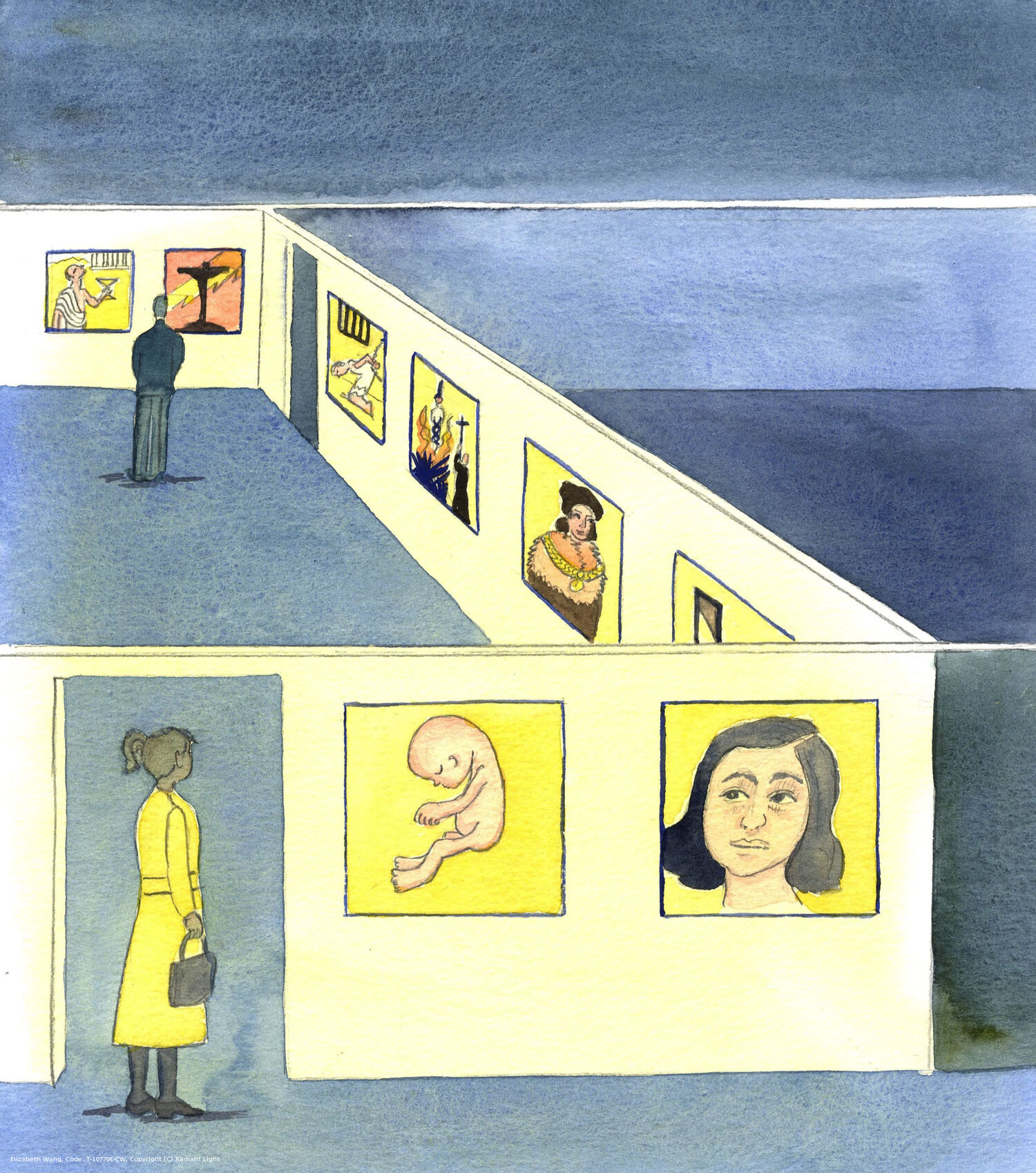 The truth about victims of miscarriages of justices - pictured here in a gallery - are often not recognised until much later on. Perhaps abortion will one day be seen as the great injustice it is, for the unborn child, instead of a means of 'liberation' for women unhappy about being pregnant.