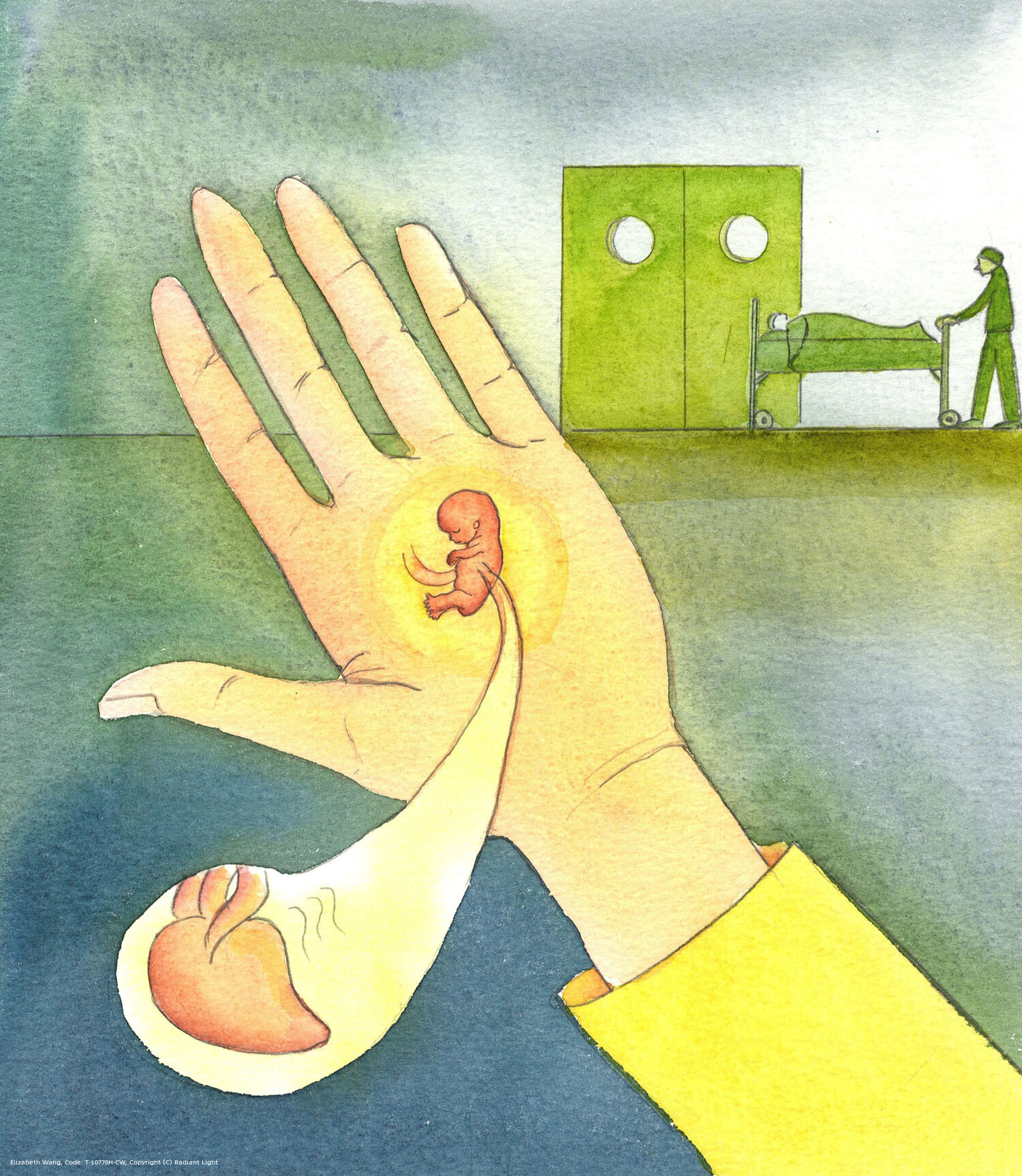 Every time a baby is aborted - even one as tiny as six weeks gestation - a beating heart is stopped, a living human being is snuffed out, because he or she is inconvenient or unwanted. This is not a 'bunch of cells' or a blob of tissue, but a person, who was not allowed to enter this world alive.