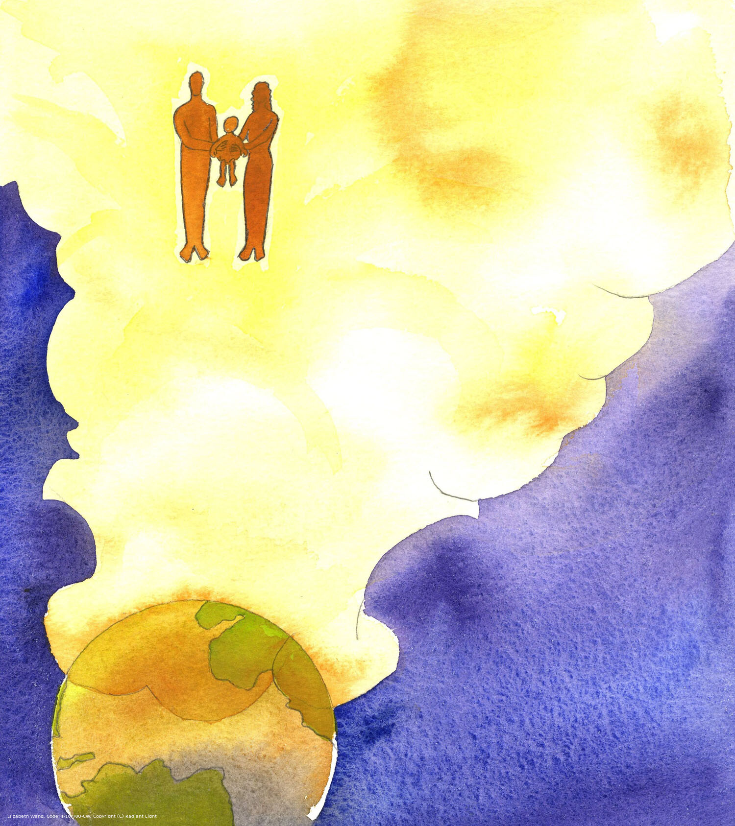 As if in a bright cloud, deep in the Mind of God, lies the image of the first man and woman, with the child who is the fruit of their union. It is God's plan that each man and woman joined in marriage should treasure the children they conceive, each of whom is given life from God. It is horrible, in God's eyes, when anyone destroys babies, whether inside or outside the womb.