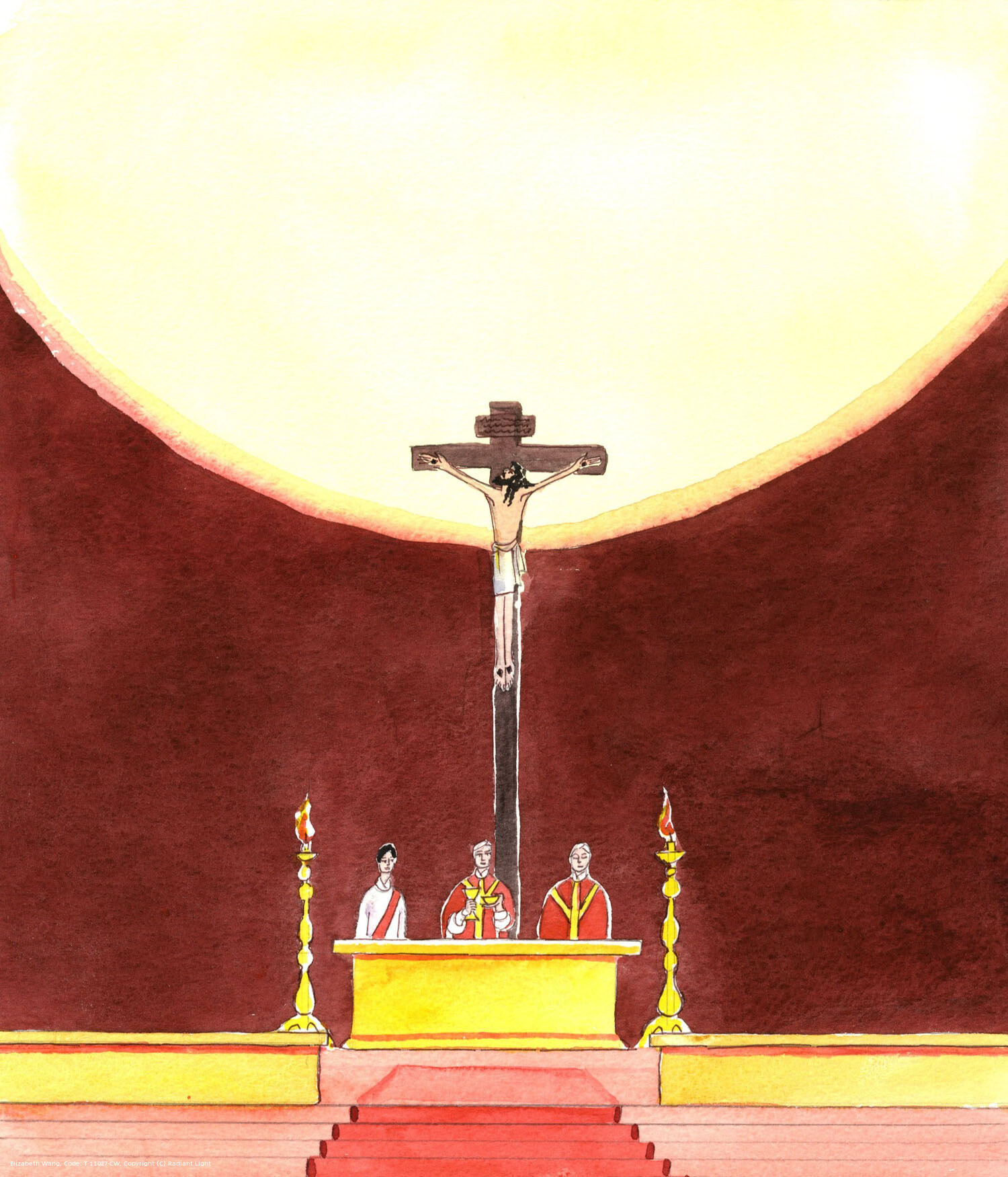 Christ is Really Present amongst us at every Mass, reaching up to the Father, interceding for sinners - for us - and always heard by His Father in Heaven. We unite our prayers to the great prayer of Christ, and we know that it has been heard.