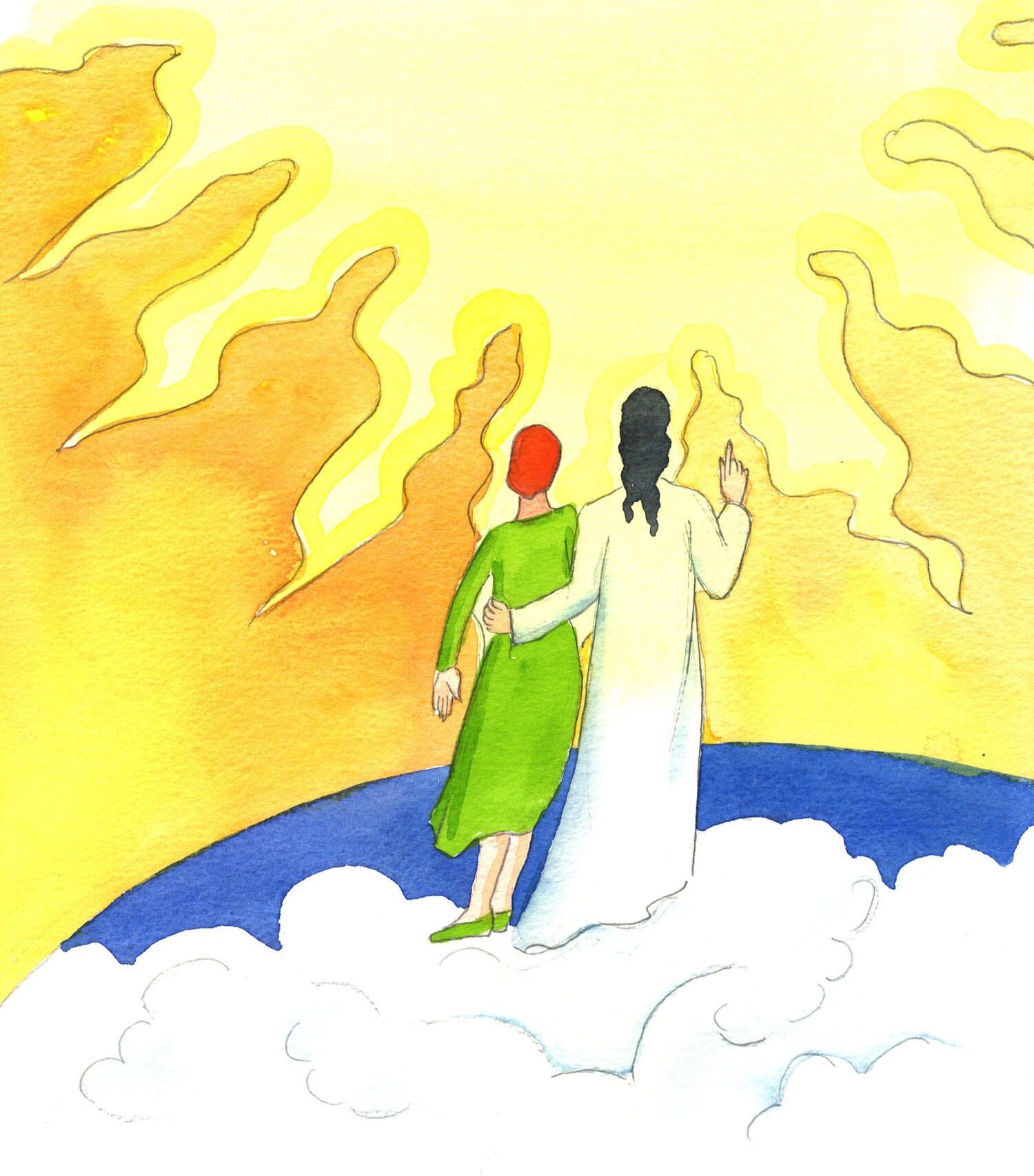Christ can only raise to spiritual heights people who approach Him in humility, aware of their sinfulness and need. Then He can raise them up to understand earthly things, and raise them higher in contemplation to understand Heavenly things
