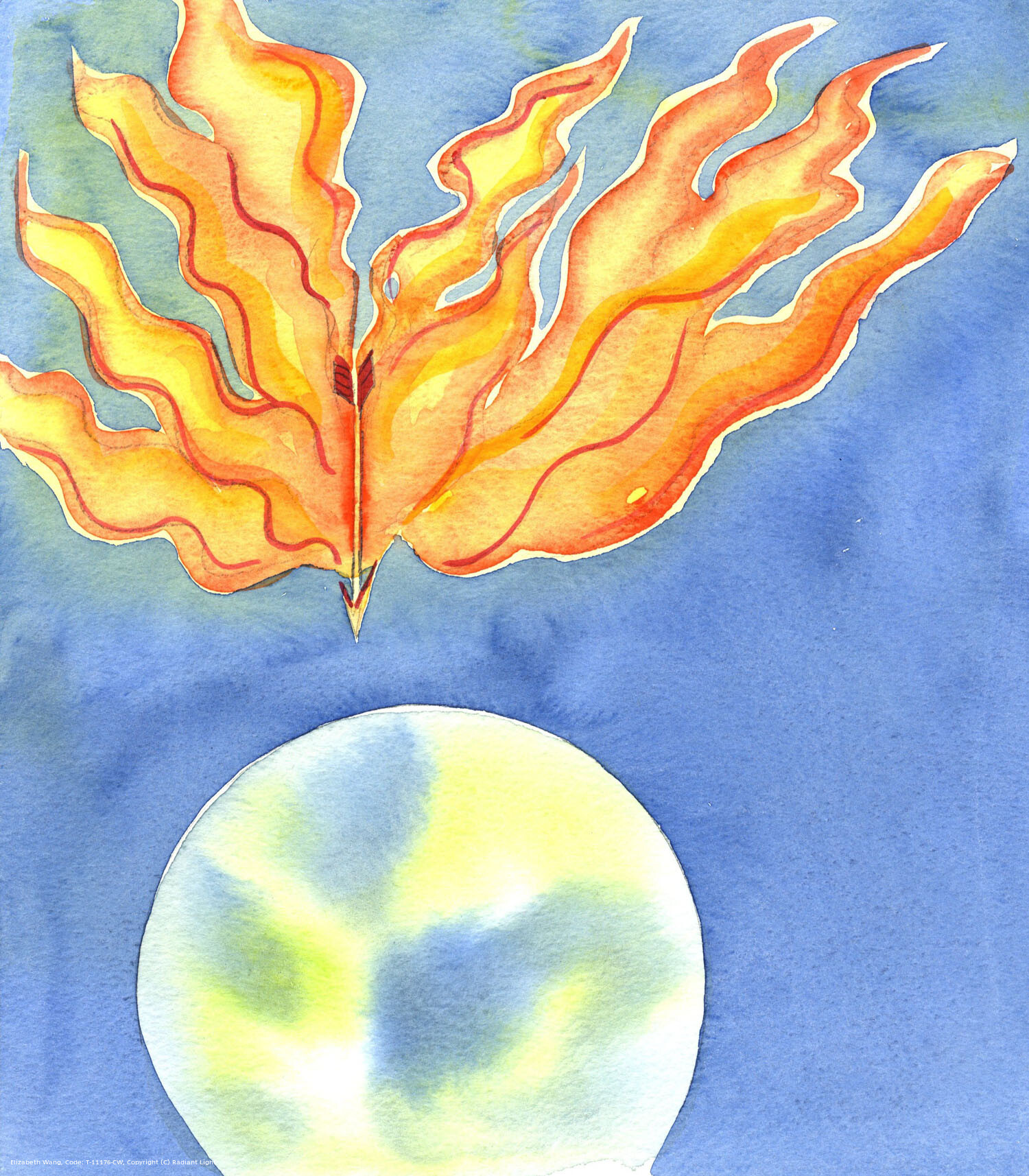 In His Divine nature, God is like a blazing Fire of Love, which would terrify us, were we unprepared, but which the just shall enter and experience bliss, when they enter Heaven, which is life-in-God.