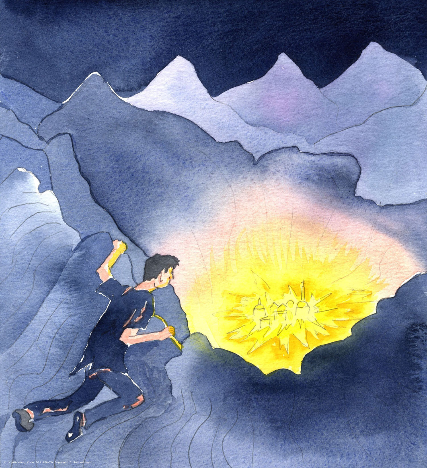 A person in mortal sin is like a man on a mountain-side looking into a beautiful valley, towards the City of God, but unable to see a way in. He cannot, by his own power, be restored to a state of grace, or - if he dies - enter Heaven. He needs the help of God, to find forgiveness and salvation.