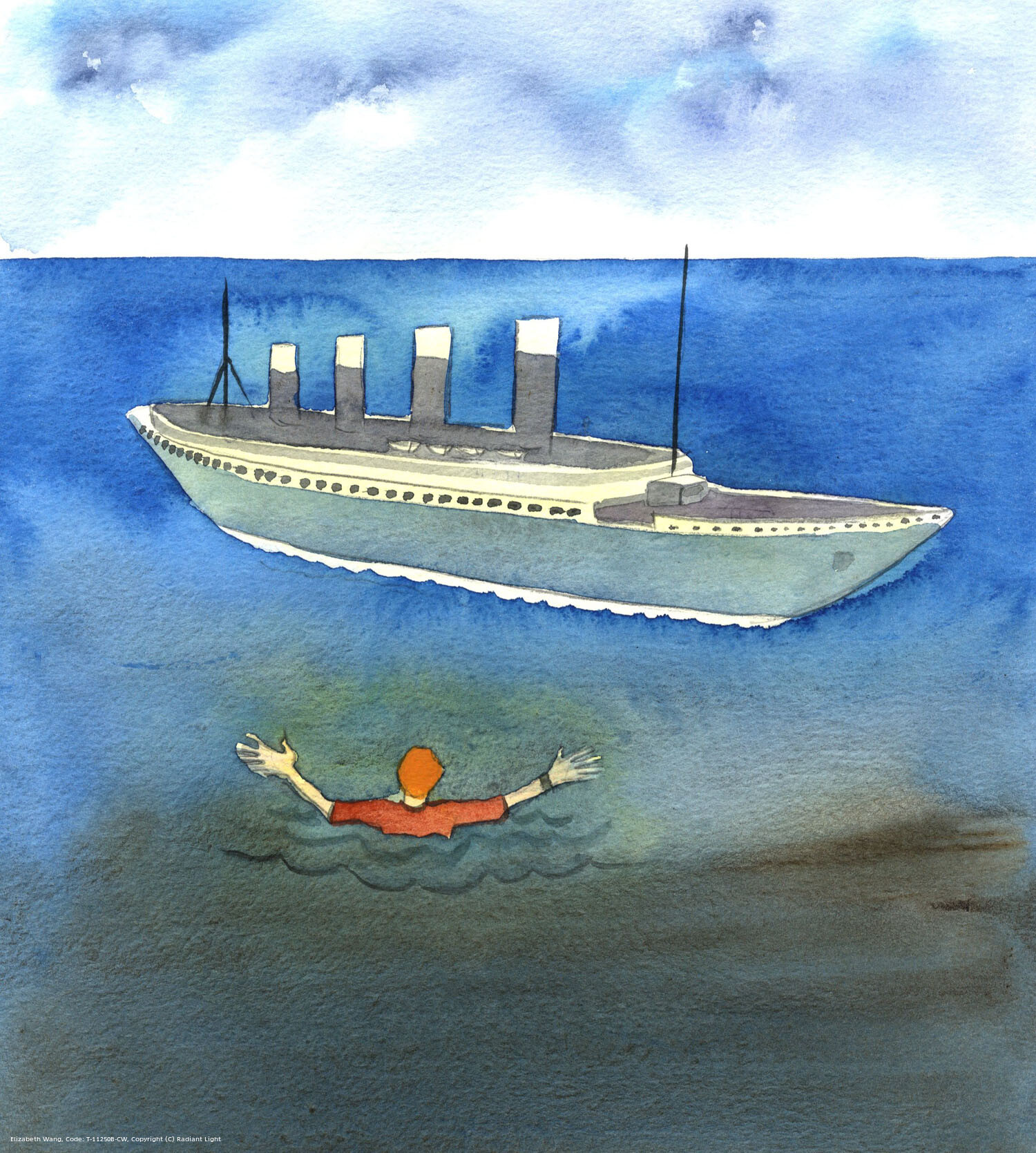 The Church is like an ocean-liner, launched by Christ. He sees that many people on board argue about the purpose of the ship, minimise the danger of travelling independently, and pour scorn on the dangers of the water. By such dissent, those passengers lead people astray. It is as if they were throwing other people into the water, so powerful is their influence Yet they will have to account for their irresponsible words.