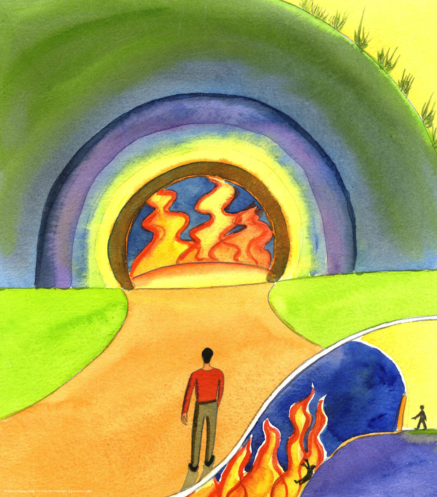 The attraction of sin often masks the danger further ahead. It's as if Satan prepares a trap for us: like a bright entrance to a tunnel, promising great pleasures - though a careless person will find himself on a sloping path with no handholds. It leads straight to Hell.