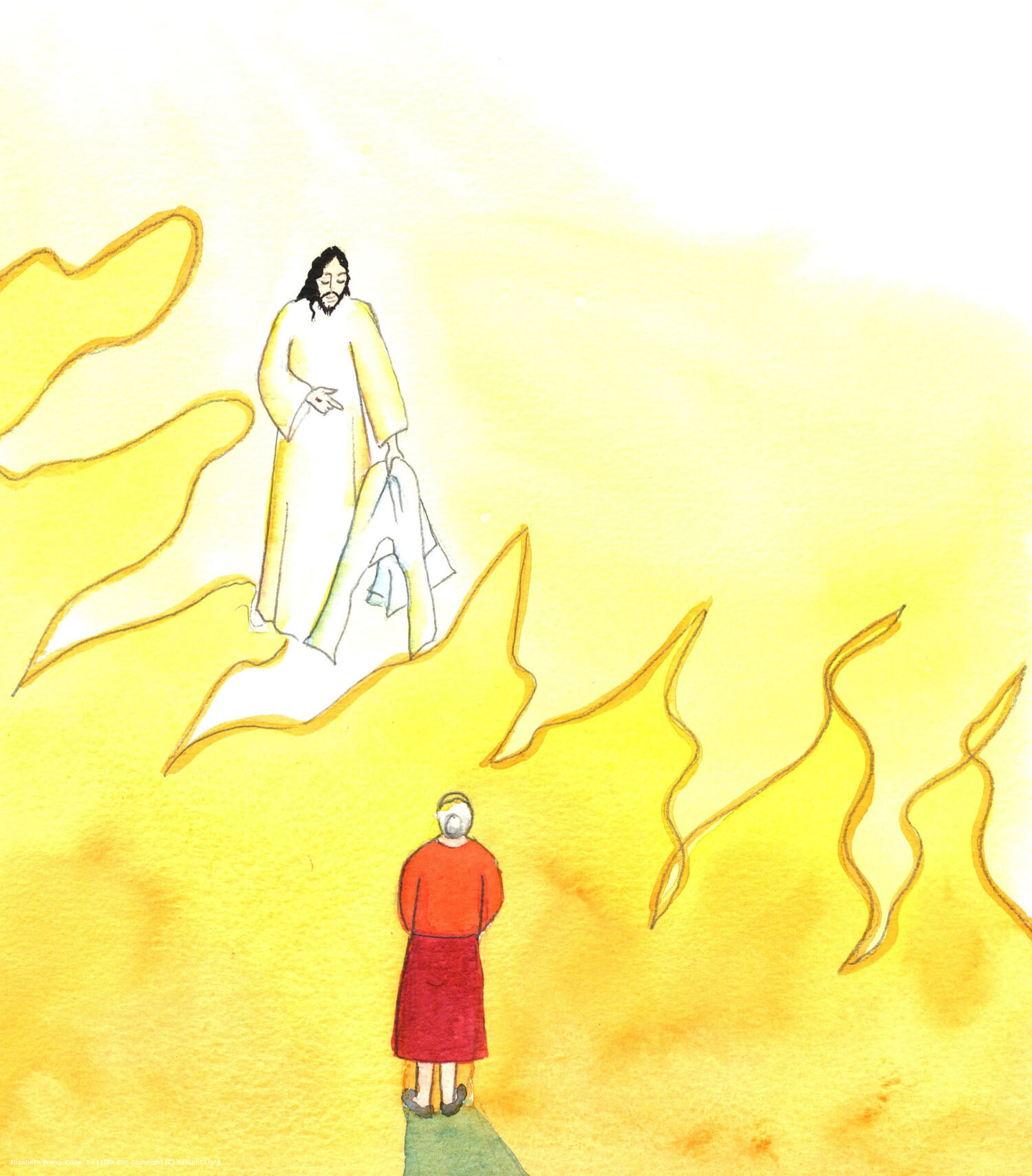 When we are fervent in love for Christ, and have had all our sins forgiven, and have done sufficient penance, it is as though our souls are so bright that we are worthy to wear the white robe of the newly-baptised, and even to be worthy to enter Heaven straight away, should we die at that moment!
