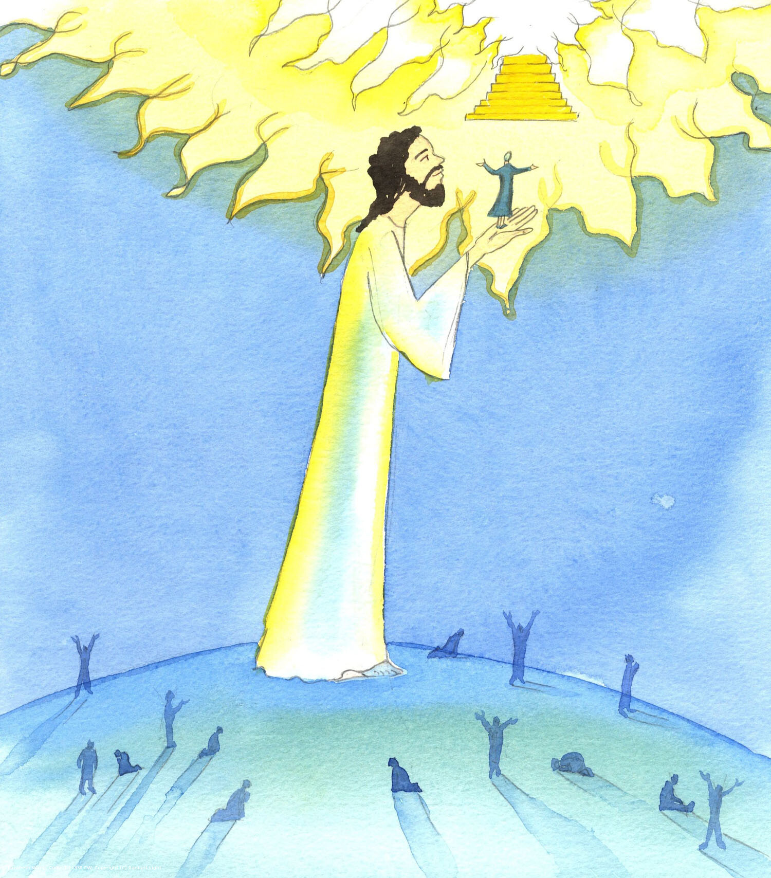 Whenever we pray in the name of Christ, as His children, it is as if Christ holds us on His outstretched hand, so that we stand before the Father at the very edge of Heaven, confident of being heard, and confident of being answered. Everyone can pray, if he or she wishes; but the certainty of being heard comes through union with Christ, established at our Baptism.