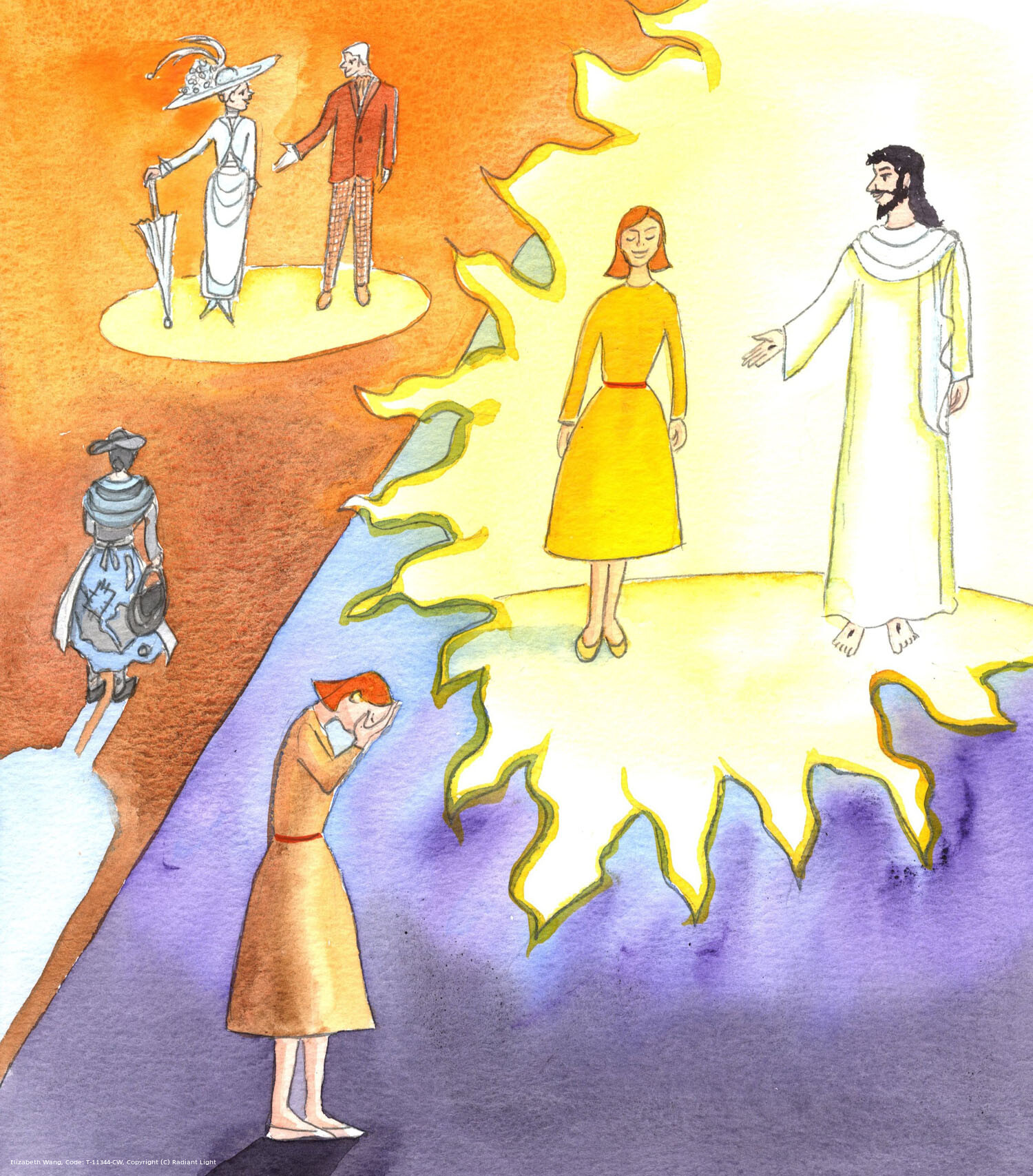 In the play called 'Pygmalion', a rich man gave lessons to a poor working girl, and transformed her speech and outlook, and clothing. Christ works an even more marvellous transformation, by His grace acting within a willing soul. He transforms the whole person, leading each to Him, to find security, joy, peace-of-soul and fulfilment in sharing His life, and also to grow in wisdom, purity, courage, hope and charity.