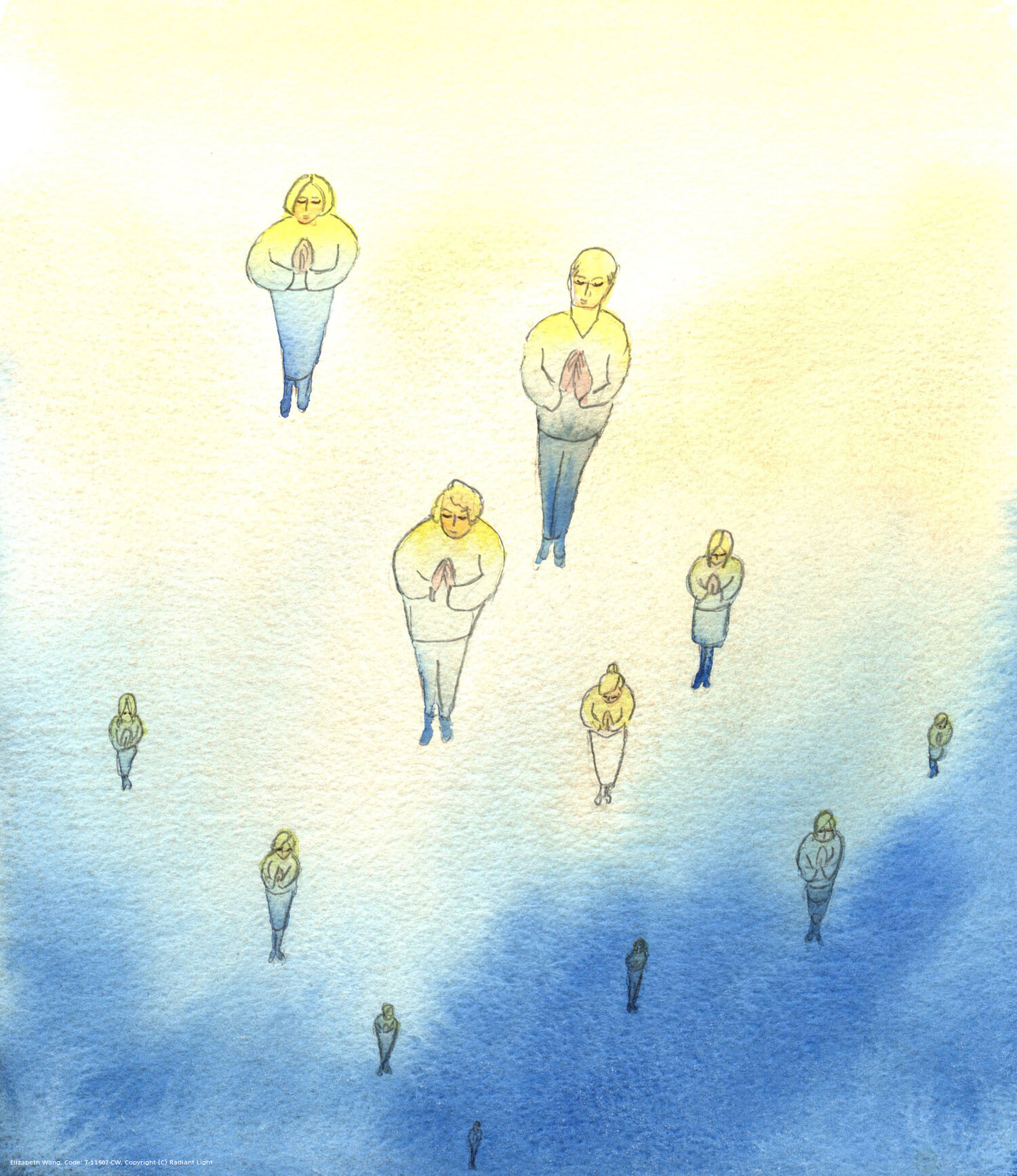It is as if the Holy Souls are suspended in God's love, as they move closer to the light, little by little, helped by our prayers, until the moment when each can enter joyfully into Heaven, and share in the blissful life of the Saints, at the heart of the Most Blessed Trinity.