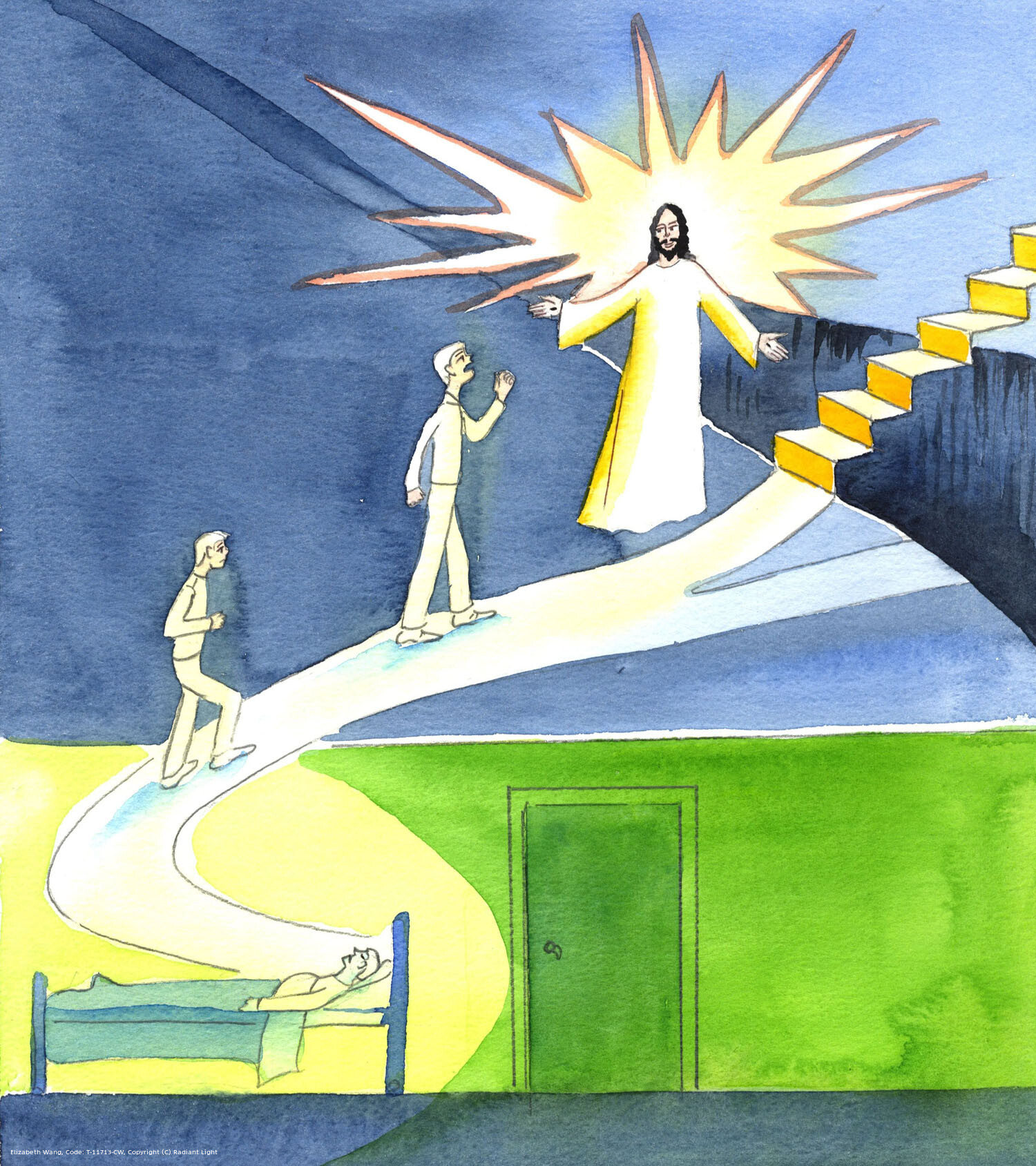 Even when people persist in disbelief or grave sin, there is hope that a person can be saved - provided he repents before he dies. Christ continues, to the last moment of such a person's life, to encourage him to turn to Him. If someone has never heard of Christ, Christ will even appear to him as that person dies, to give him the opportunity to repent and believe - or else to fall away forever.