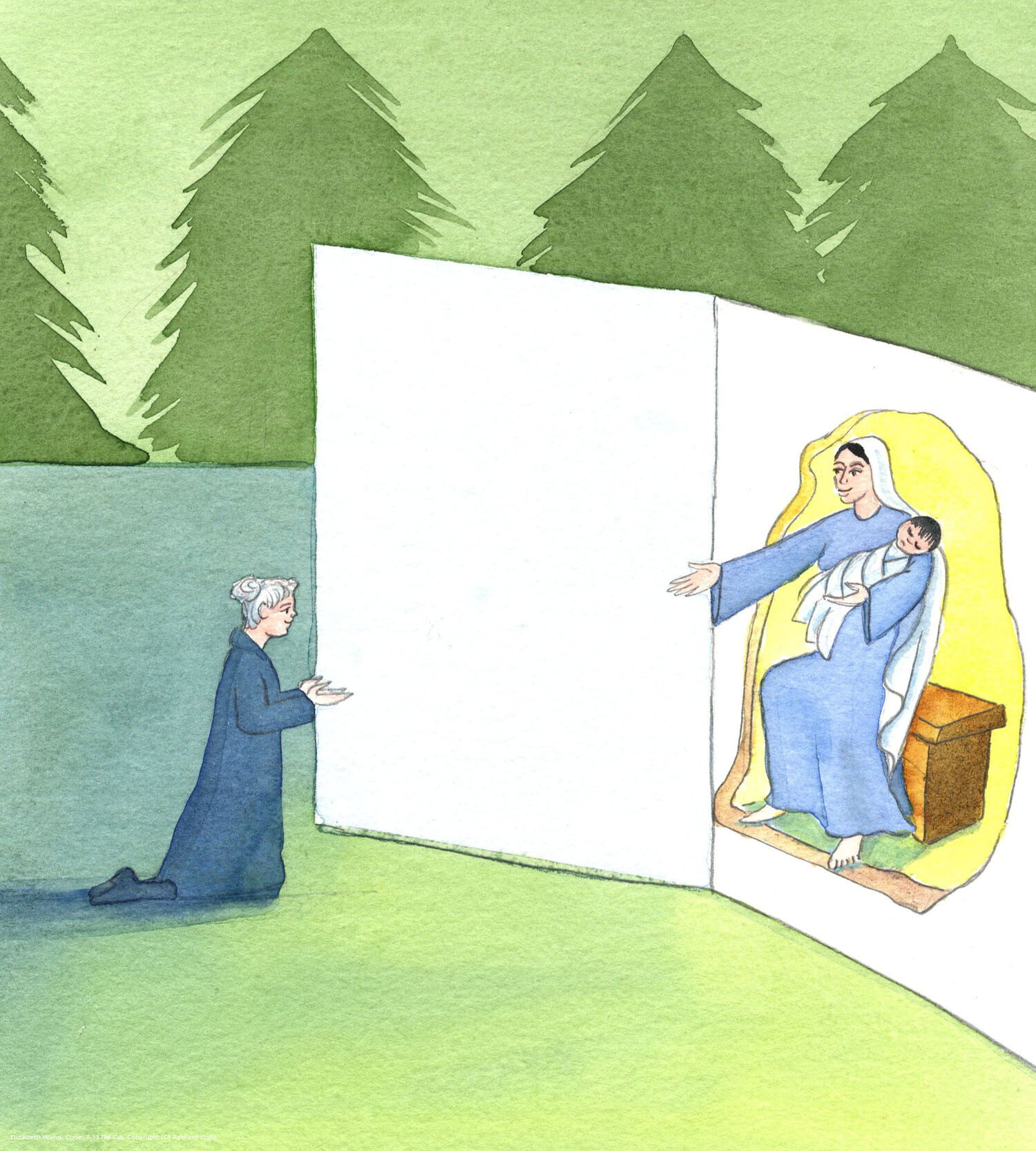 God wants each of us to realise that the Blessed Virgin Mary is not just an historical figure, or a person pictured in our Christmas cards, but is a living woman: a great Saint: the Mother of Jesus Christ. She reigns in Heaven with Him, and reaches out to help us by her powerful and loving intercessions.