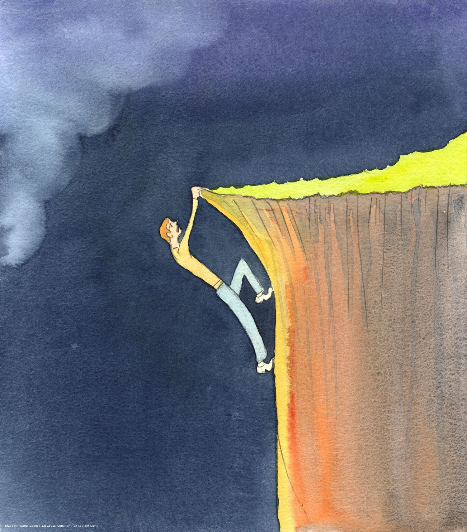 There might be pleasure in sinning, but there is no spiritual joy in being in spiritual danger. If a person freely chooses to do what God has forbidden, it's as if he is holding on to the edge of a cliff; if he dies without repenting and moving up onto level ground, he will inevitably let go and fall into the depths, never to emerge.