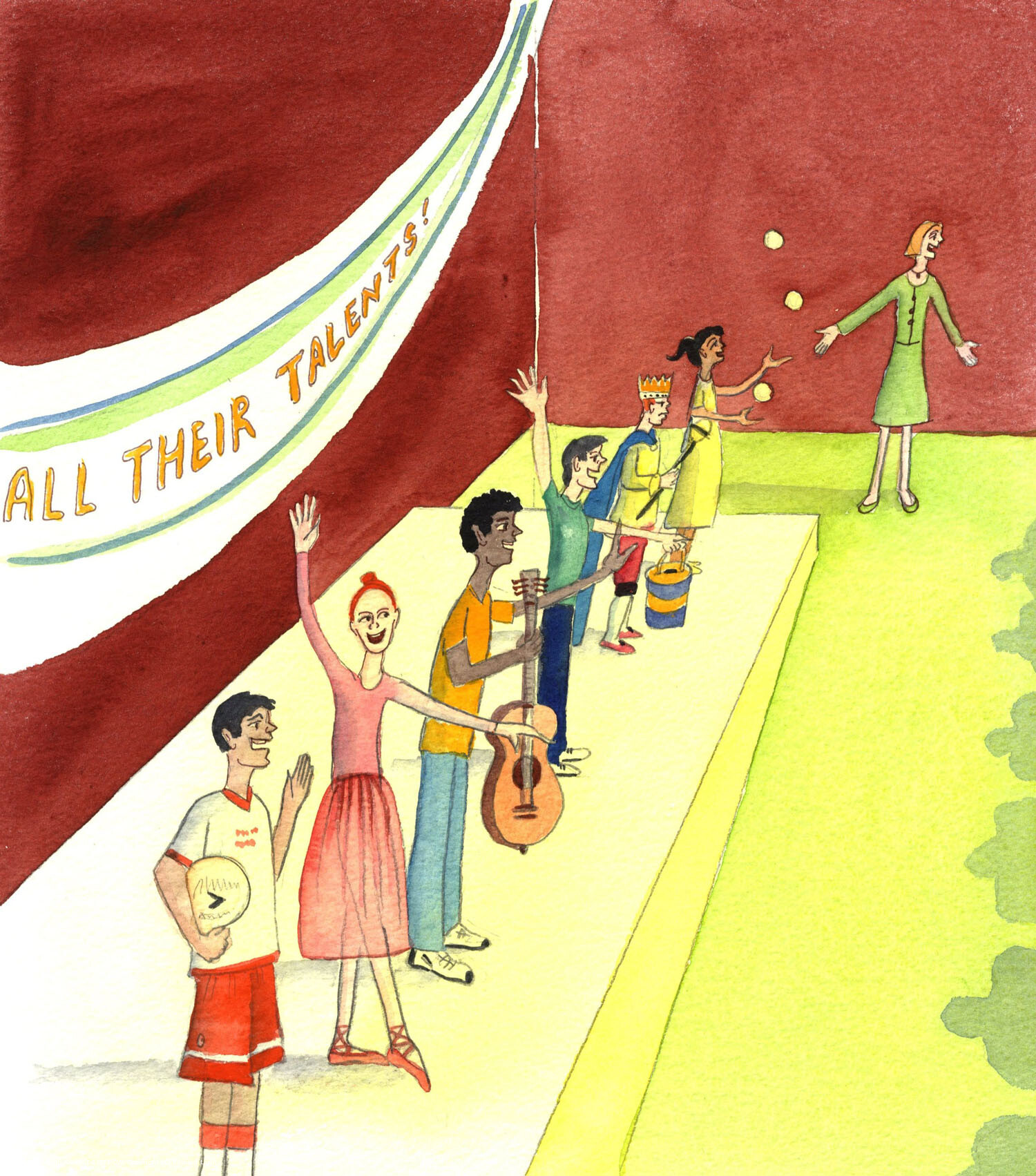 It is not enough to teach school children to recognise their talents, to celebrate them, and to use them. They need to be encouraged to ask God for direction. He sometimes asks people to hide or subdue their talents and ambitions, for the sake of a greater good, for a while. Children need to learn that humility, and gratitude to God, are of greater importance than the pleasure found in receiving praise from other people for their gifts.