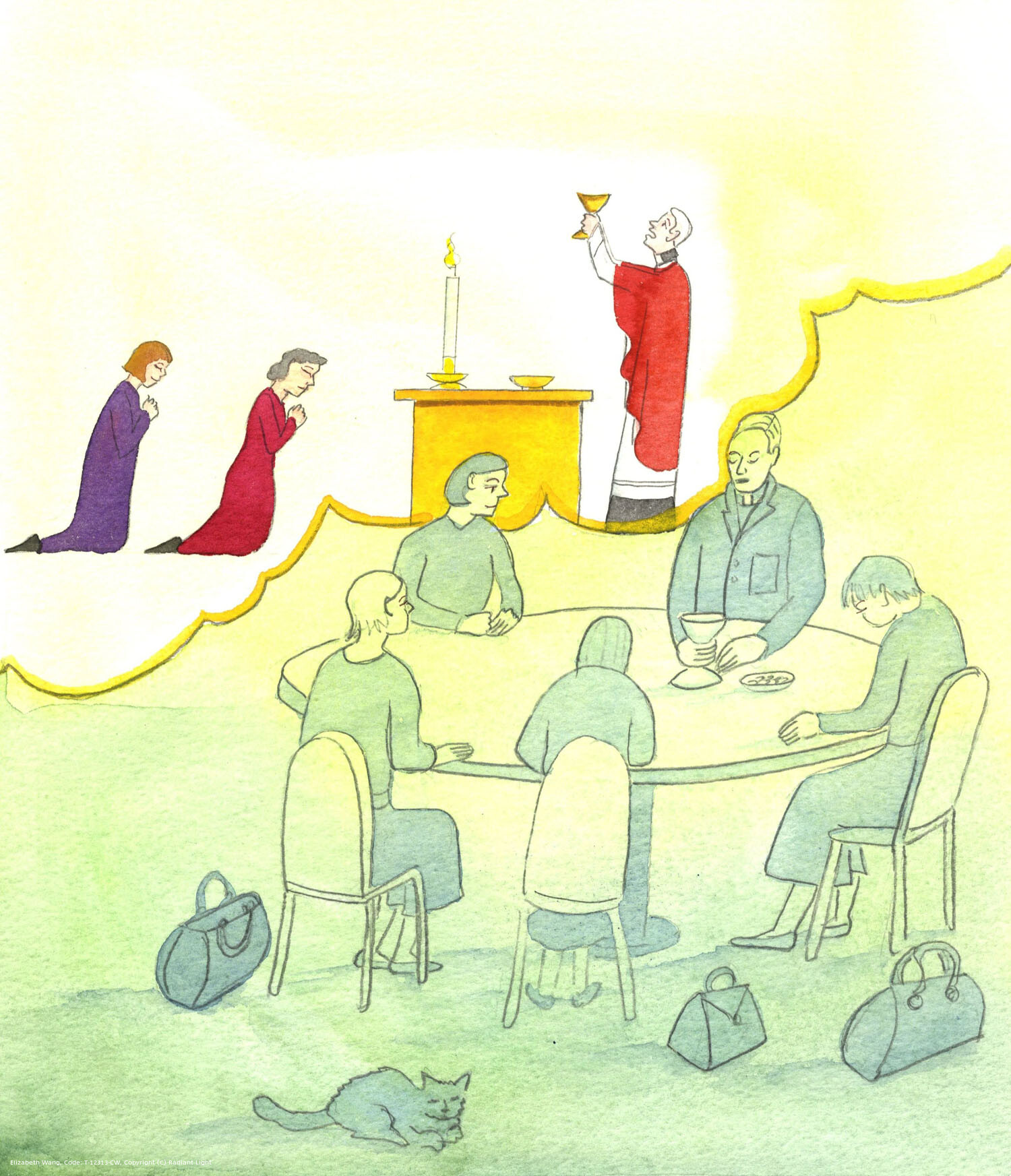 A Mass can be offered anywhere appropriate, even in a private house, with due respect and reverence. But a domestic setting should not be an excuse for informality, or disregard for the rubrics. Jesus Christ is no longer a carpenter, but King of Heaven, and glorious in His Majesty. It is better if there is room to kneel, as we adore Him, and offer His praise and His sacrificial prayer to the Father in Heaven.