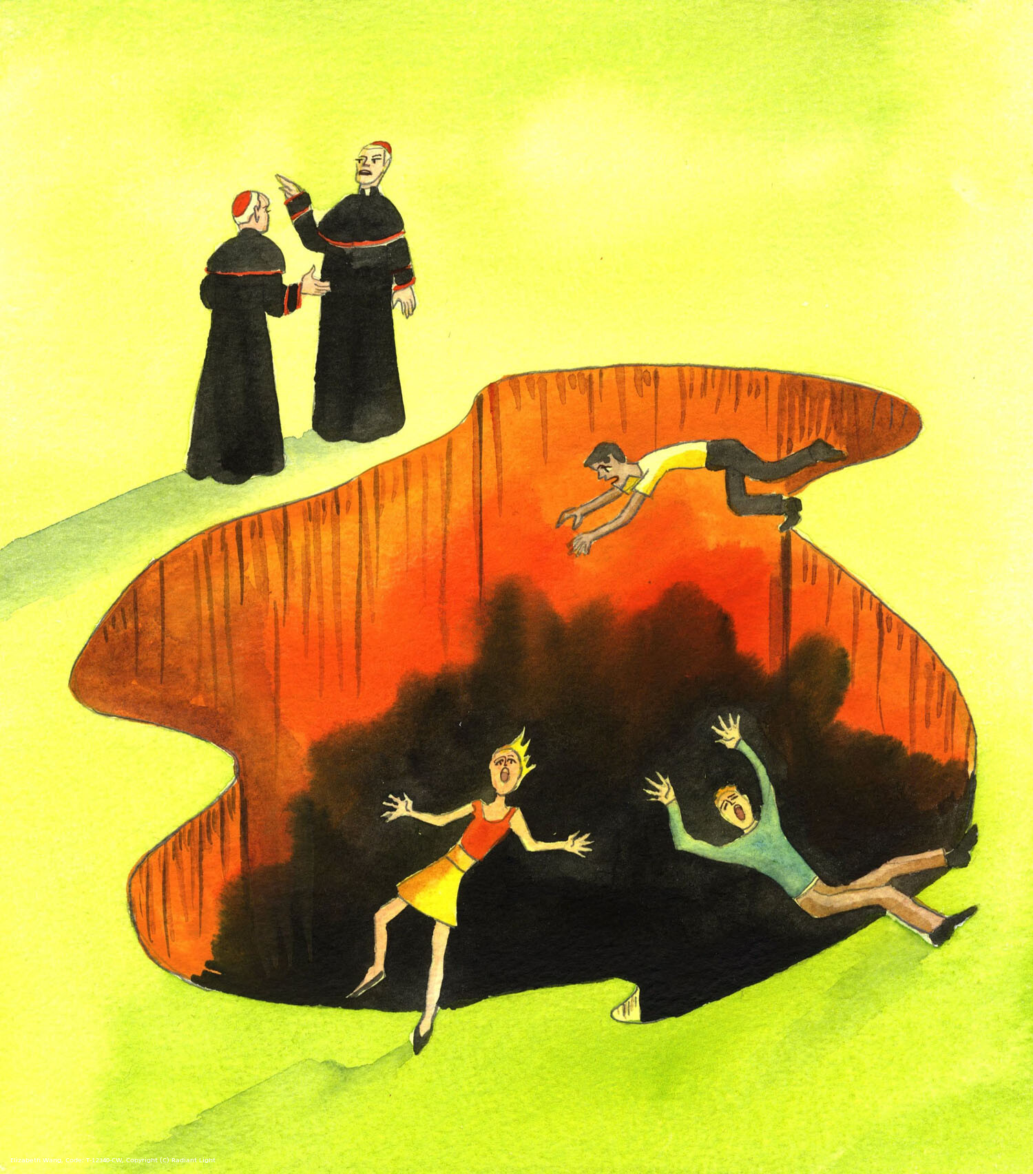 It is sad to see some Bishops squabbling about comparatively unimportant matters, while, close by, people are falling into the pit - into Hell - because of their own freely-chosen actions. Those sinful people who died unrepentant are responsible for their fate; but they were not helped by Bishops who might have taught them the Faith in its fullness, with fervour, and so steered them away from danger.