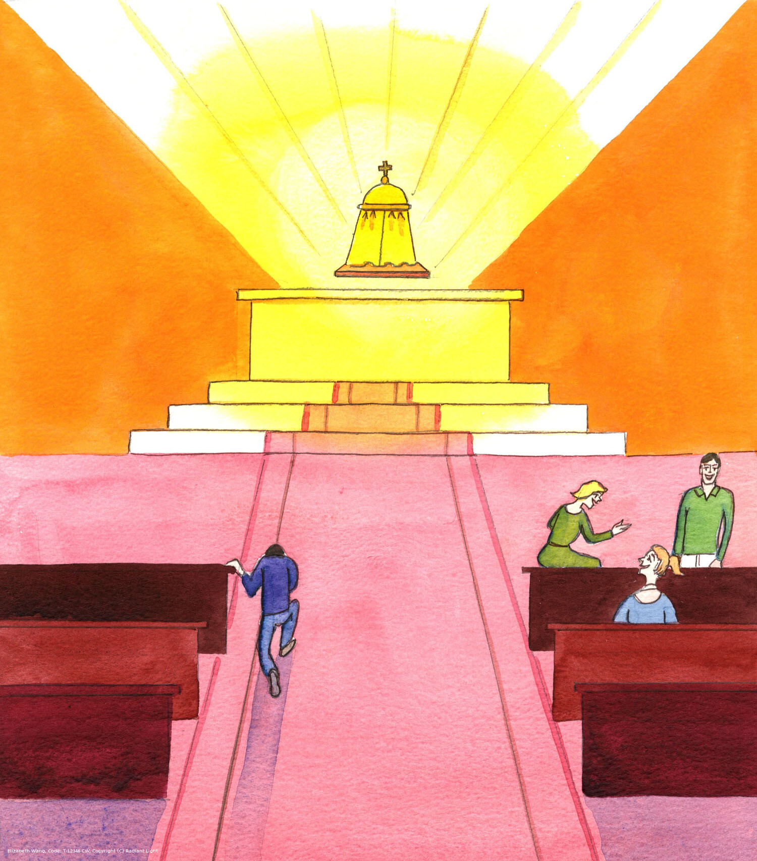 Most Catholics have heard the phrase, "The Real Presence"; but few have thought it through. Those who do so are aware the Almighty God, the Son of God, chooses to be Really Present in a special, sacramental way, in each of our Catholic churches! Those who know this kneel, bow, and adore Christ. Those who don't know, or don't care, chat and laugh as if in a pub or a cafe.