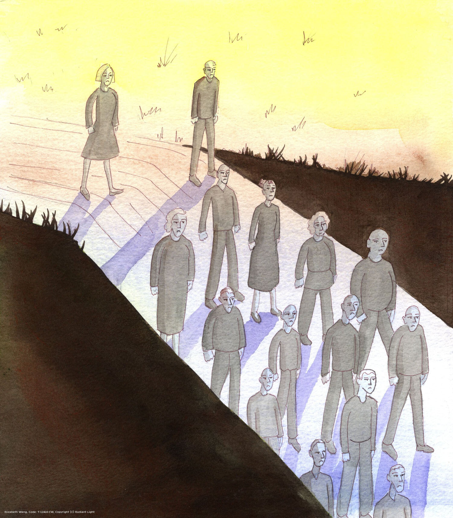 People who are in grave sin, engrossed in their evil ways, are spiritually dead - though only God can judge souls and know who these are. Yet for as long as people persist in such sins they resemble dead people, walking, making their way, bit by bit, underground, on the road that ends in Hell.