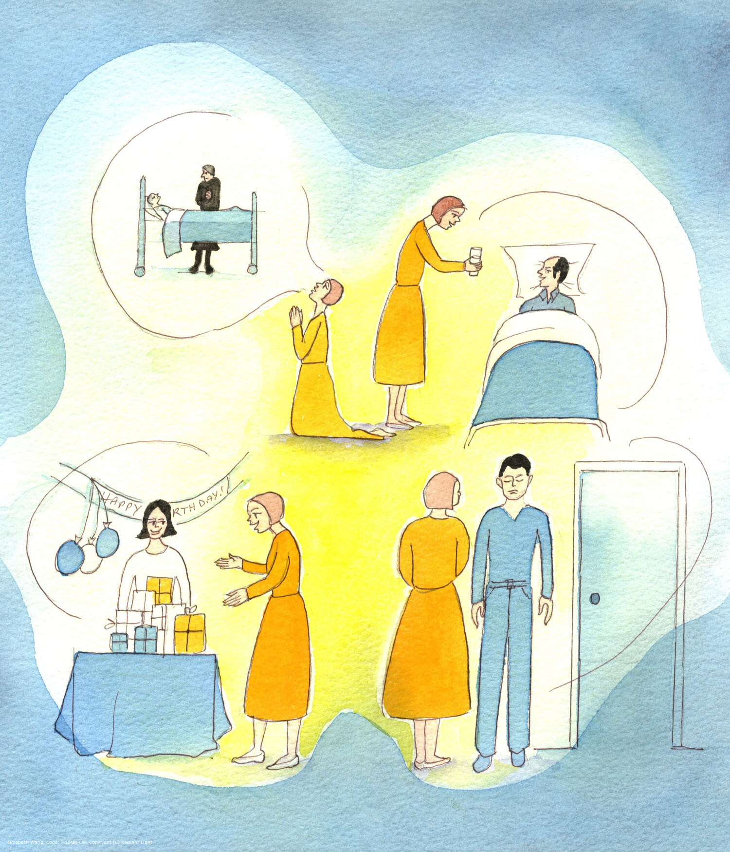 It is Christ who is as work in us, and Christ Who deserves the praise, when He enables us to be charitable towards everyone and in every circumstance, whether praying for the dead and the bereaved, caring for the sick, celebrating other peoples' joy, or offering gentle words to someone who has been hurtful.
