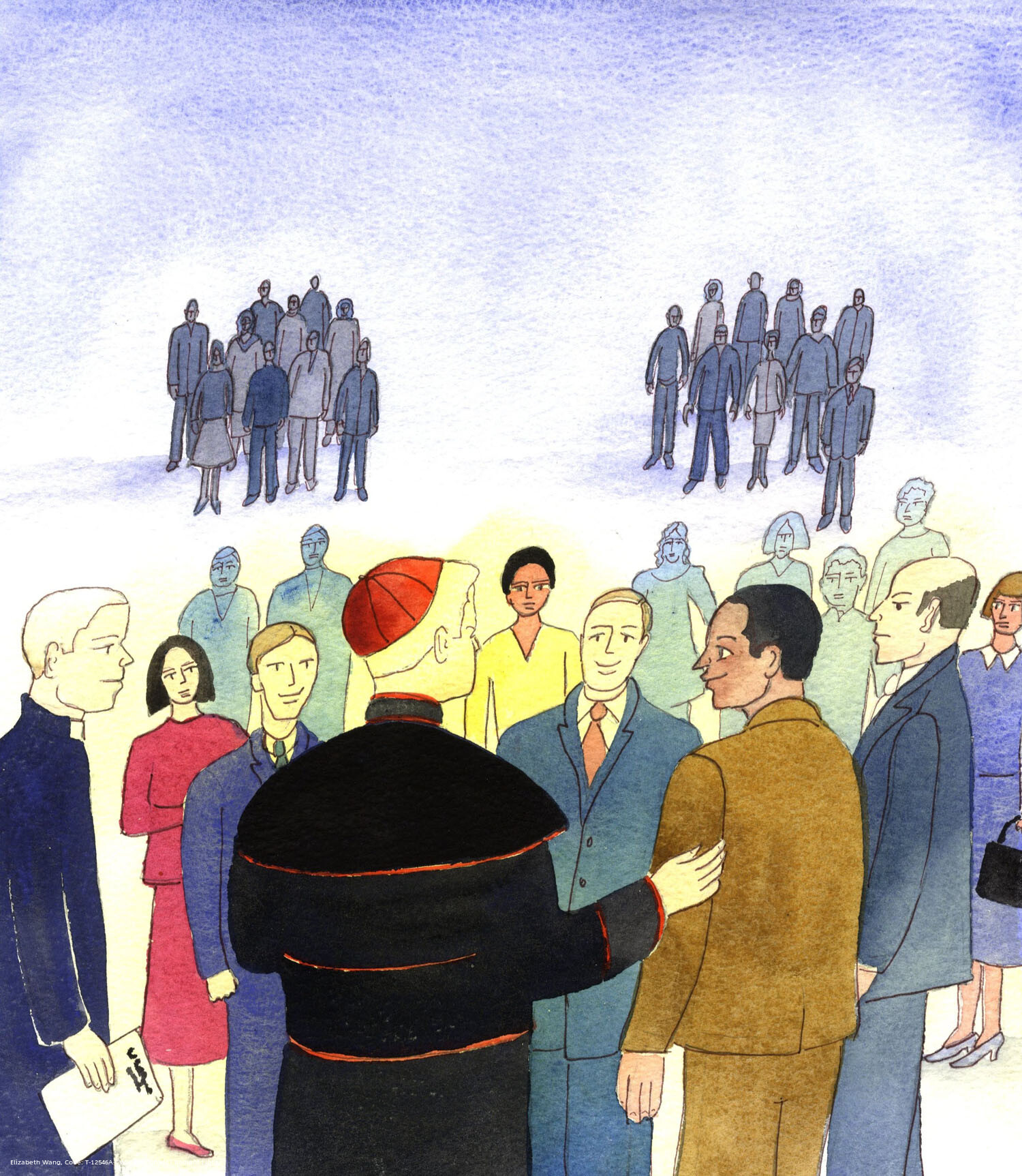 There are two groups of people who look on, as if from afar, as a Bishop speaks with members of his flock. They are those politicians and journalists who regard the Catholic Church as an archaic, irrelevant, and peculiar religion; and they have no idea of the extraordinary role of the Bishop, in God's sight, nor of his awesome responsibilities and privileges.