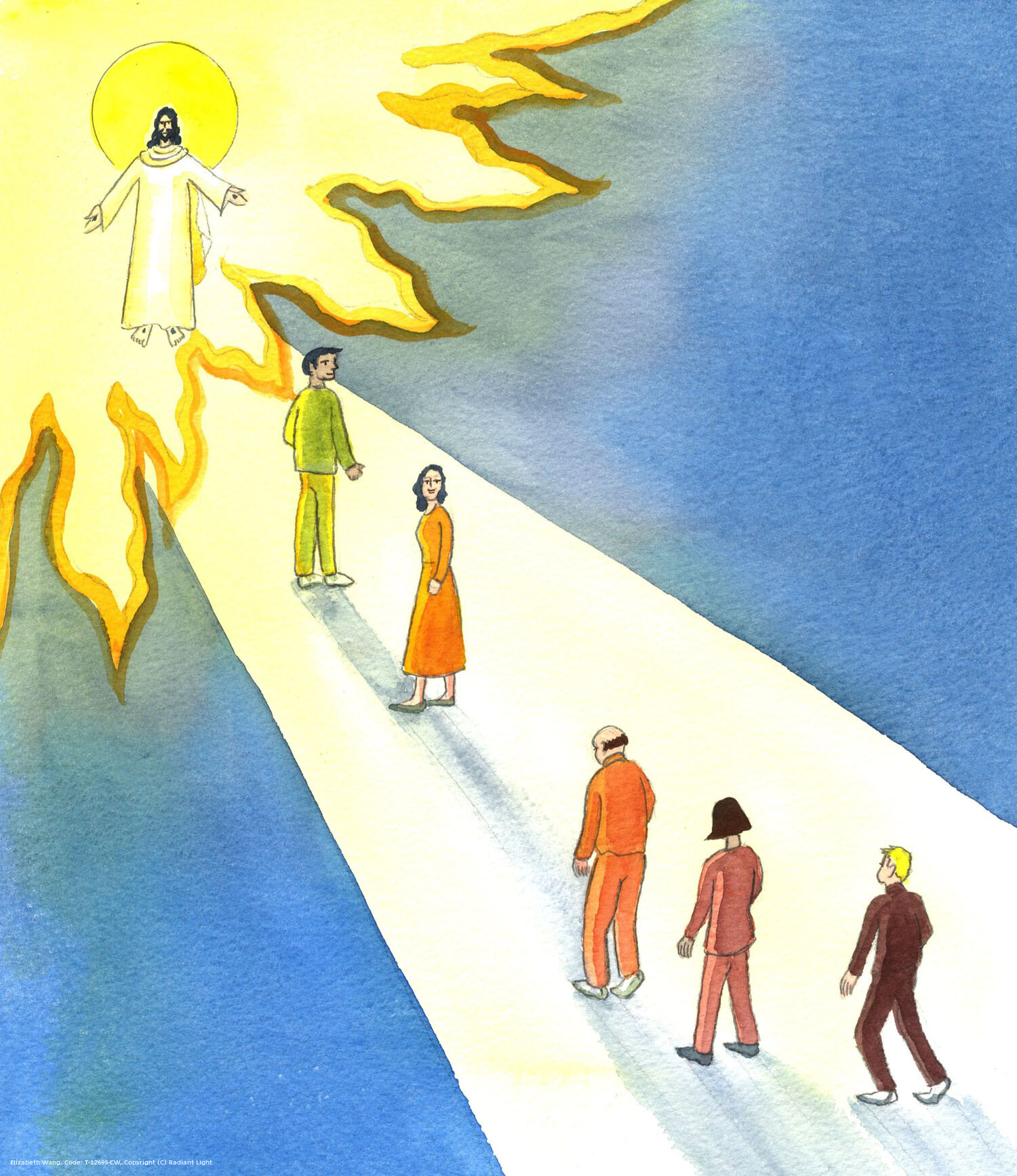 People who love Christ never love Him with a selfish love, but always want others to know Him too. It's as if the journey to Heaven goes through a bright corridor, in which fervent people frequently look back, to make sure that the people they love are following the same way. If not, they help them by their loving intercessions.