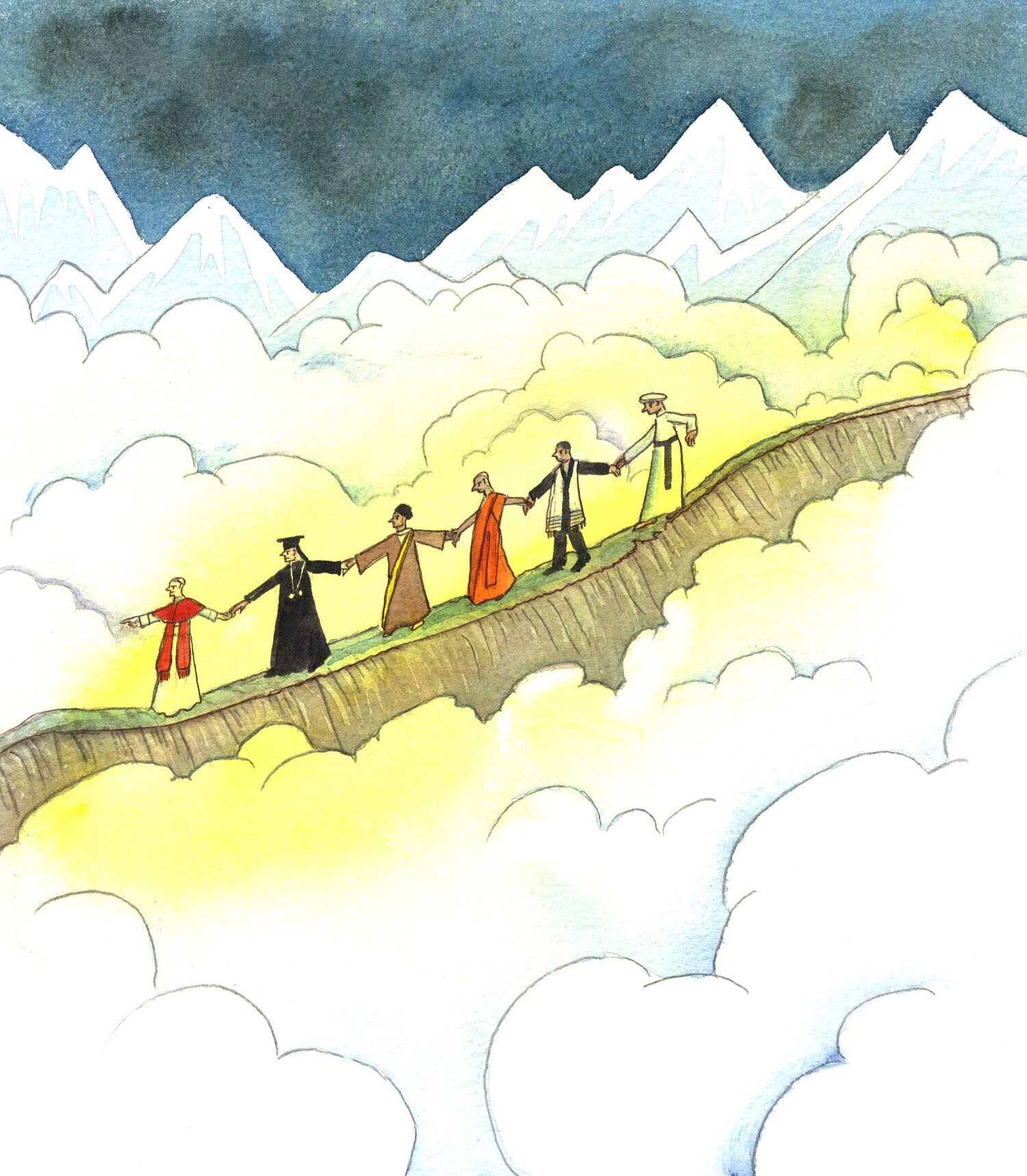 There are occasions when inter-religious co-operation is wise. It is not wise for Catholic Bishops to take part in inter-religious events that would confuse the Faithful; but when all persons who honour God find themselves in opposition to a series of Godless leaders in Europe, for example, who impose Godless programmes and even immoral plans, for citizens and even children, religious leaders should unite to speak about shared values. When people are in danger, it does not matter whose hands you hold, to remain upright.