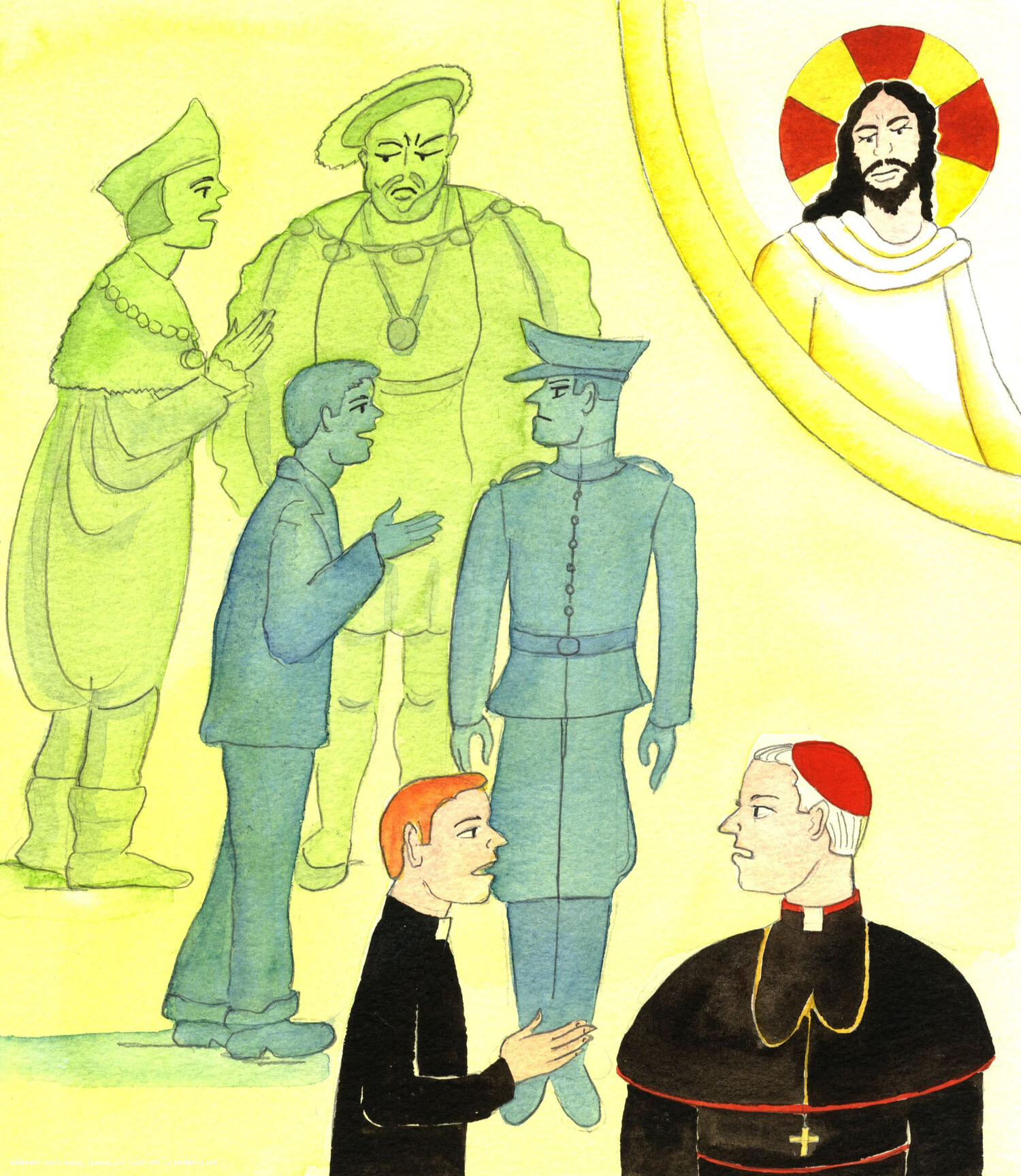 It is Satan who helps some of the Clergy to water down the Faith, and to act against the Faith in ways that others do. Christ sees it is as hard for an orthodox priest to speak with a luke-warm Bishop today as it was for Franz Jaggerstatter to speak to the army officer, or St. Thomas More to speak to his king.