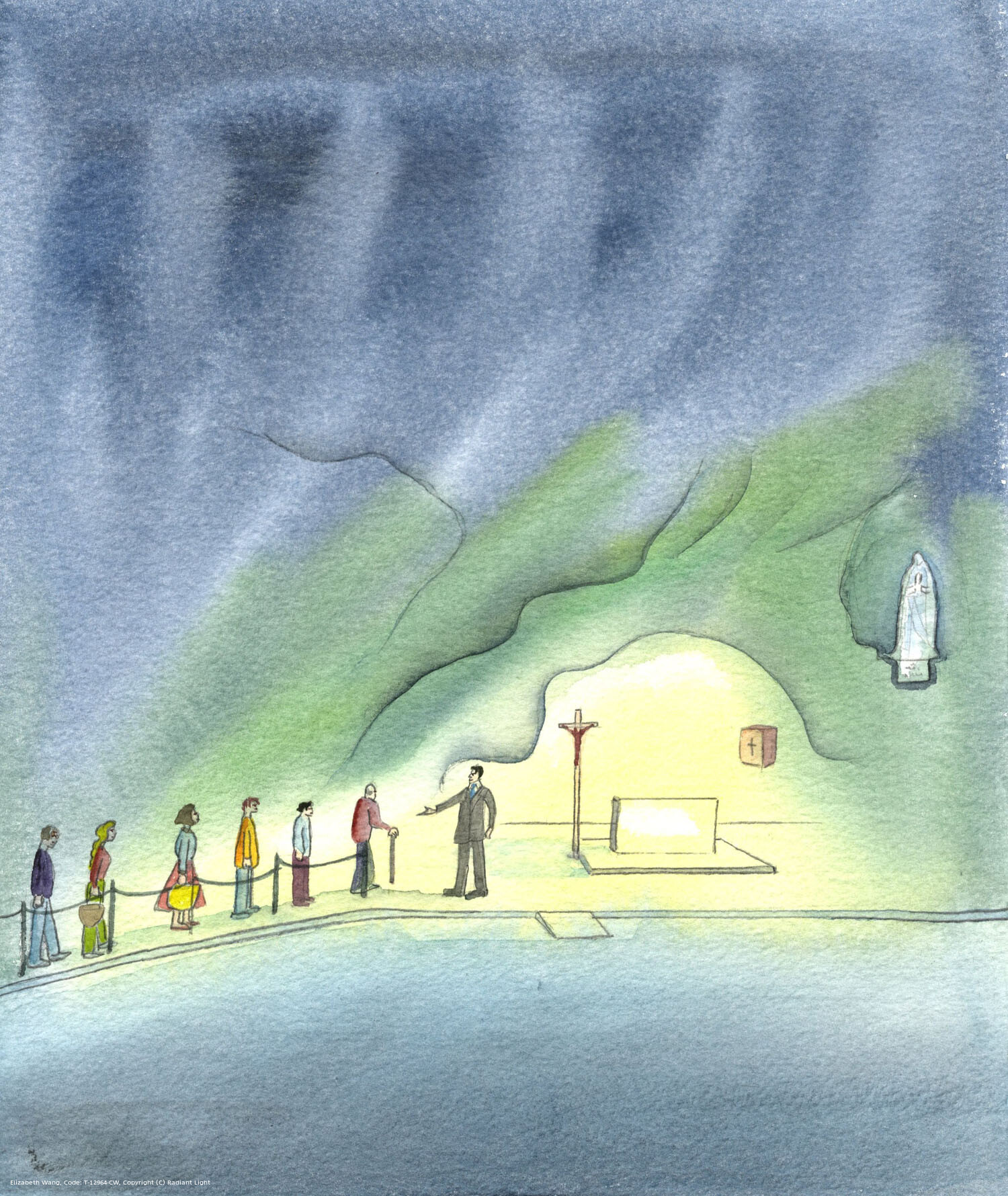 People walk toward Christ and Our Lady when they approach the Grotto at Lourdes; and whenever people approach Christ and His Mother - through the Blessed Sacrament, or at Mass, or at a shrine, or in private prayer - they are 'walking in the right direction'.