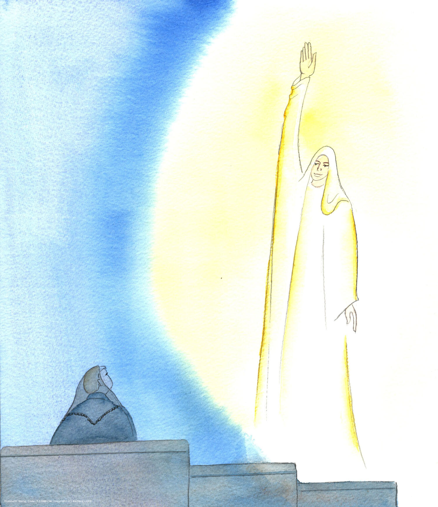 She is only human; however, Our Lady can bring down Divine grace upon us. When the Blessed Virgin Mary reaches up in prayer to her son, to ask Him to help us, He hears her; and when her son turns to His Heavenly Father, in Heaven, the Father hears Him; so we can be confident that it is worthwhile, in every situation, to seek the help of our dear mother, the Blessed Virgin, Mother of God.