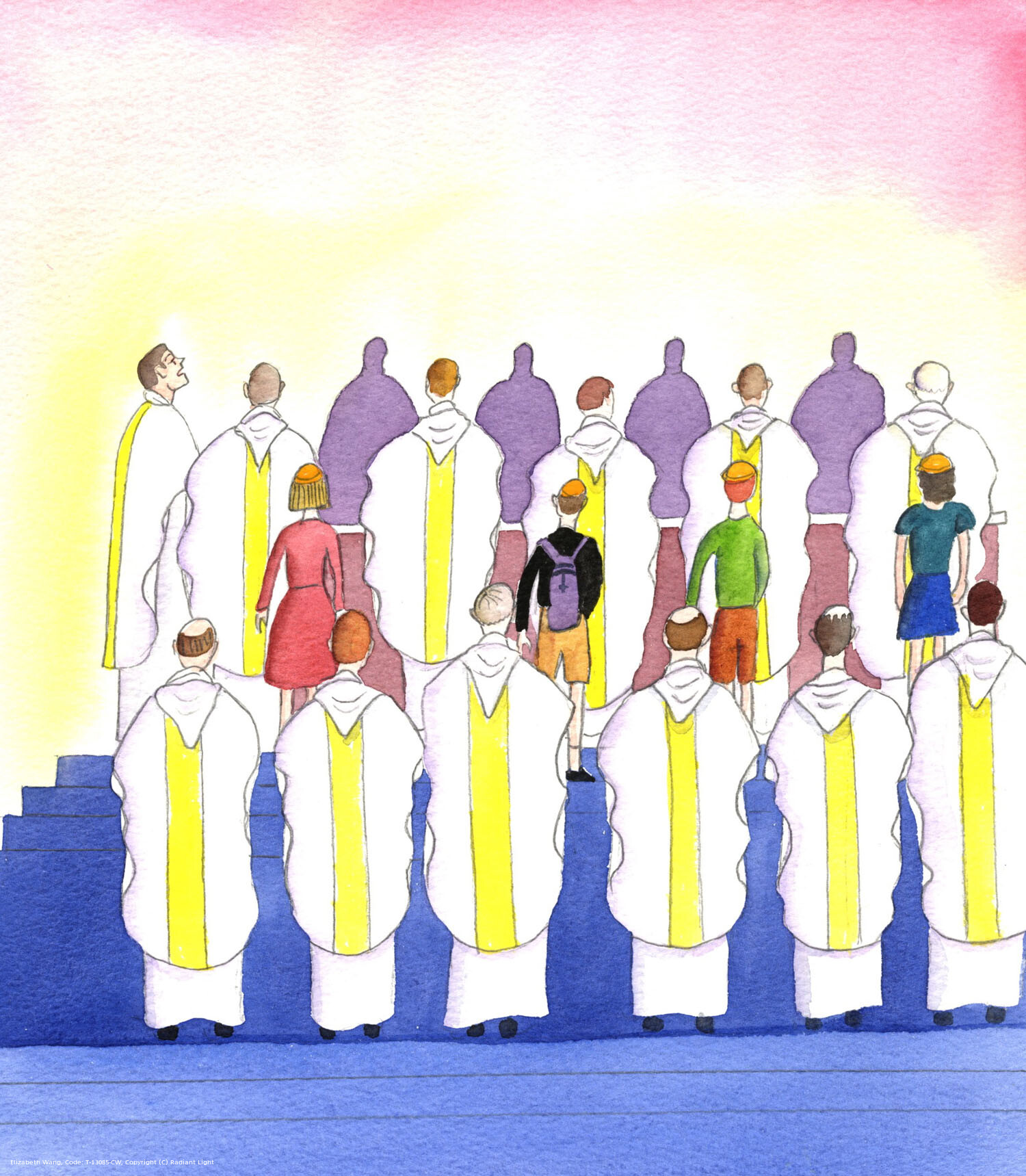What is the message given to us by those who allow children in baseball hats to stand between some priests, at the altar, during the Eucharistic prayer? It is that it is more important to make children feel involved than to allow the priests to be close to the altar, undisturbed, as they offer the Holy Sacrifice of Christ! This is a tragic piece of evidence of flawed attitudes, today, to the Mass and the Priesthood.