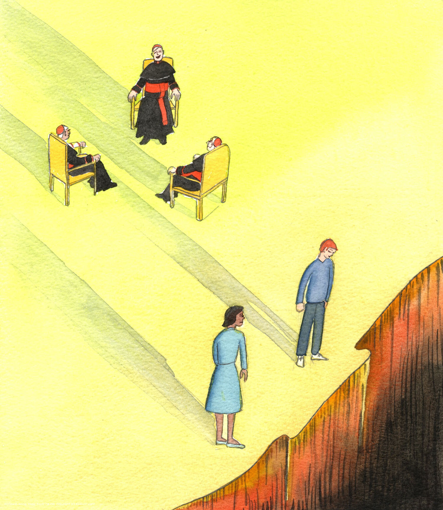 What will God's judgement be, on those Bishops who have focused on unimportant matters, and have neglected to teach the Faith in its entirety, thus endangering the Faithful? It's as though they have allowed souls in need of careful shepherding to wander near the edge of the Abyss.