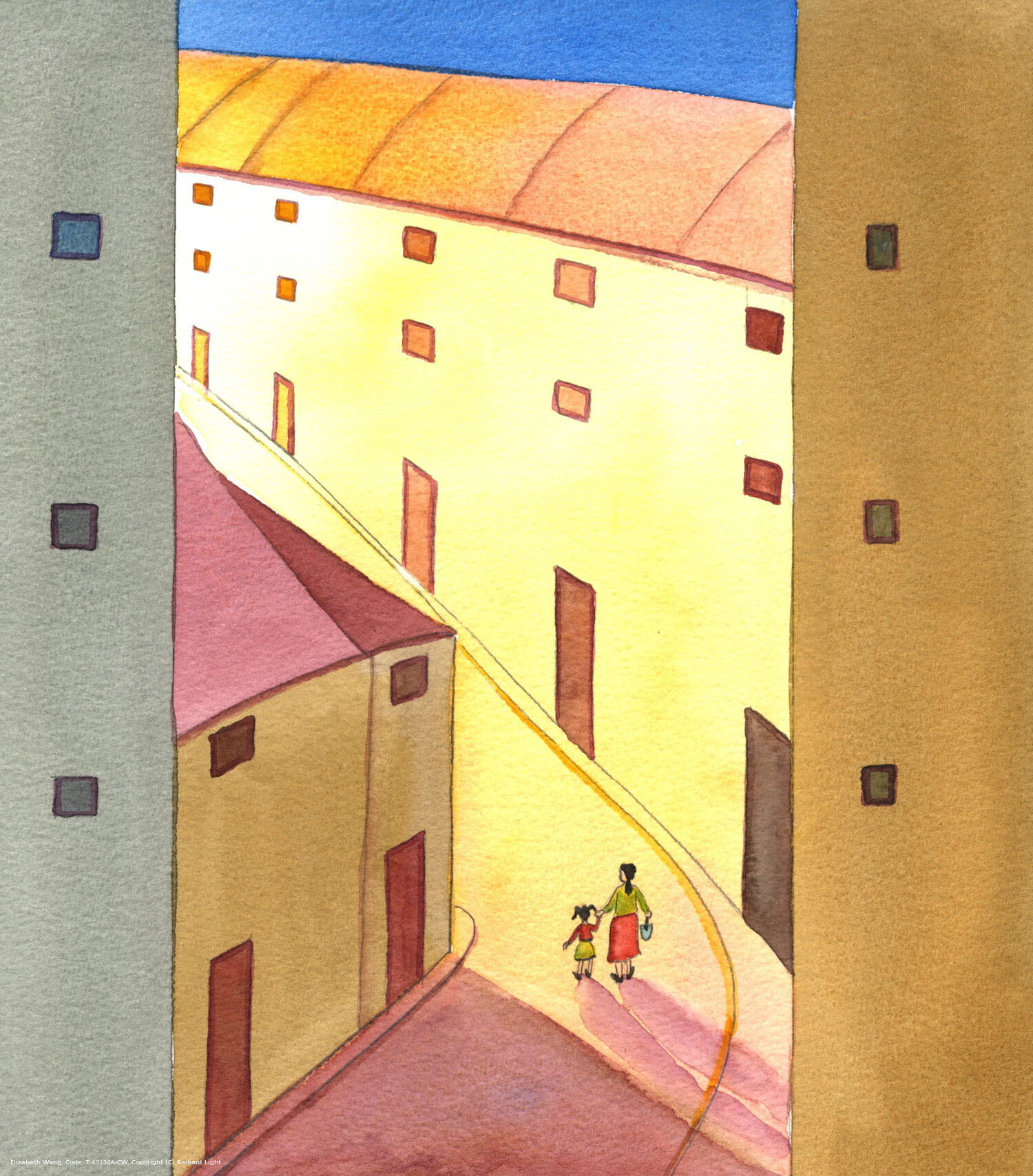 People who try to persevere in doing good, in ordinary life, even in obscurity, or with unexpected hardships, or further problems which seem impossible to survive, are walking steadily upwards towards Heaven, like the woman on a narrow street, sloping upwards, in a Mediterranean town.
