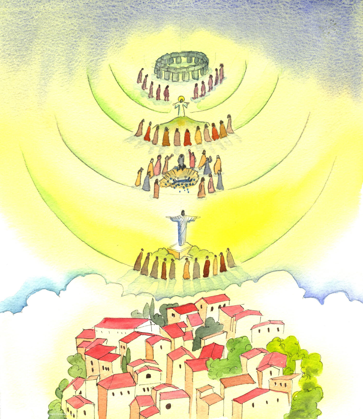 God asks us: 'In how many Catholic homes is the Faith really practiced?' All who work to share the Faith should be certain that God is pleased with their efforts. Change and decline alternate with stable periods of joy, in human history. We can picture, in one age, pagan worship at Stonehenge, but then the life and work of Christ - followed by the stoning of St. Stephen, and, much later, a triumphant sculpture of Christ placed on high in Rio di Janeiro. And today? Weak faith, again, in very many places.