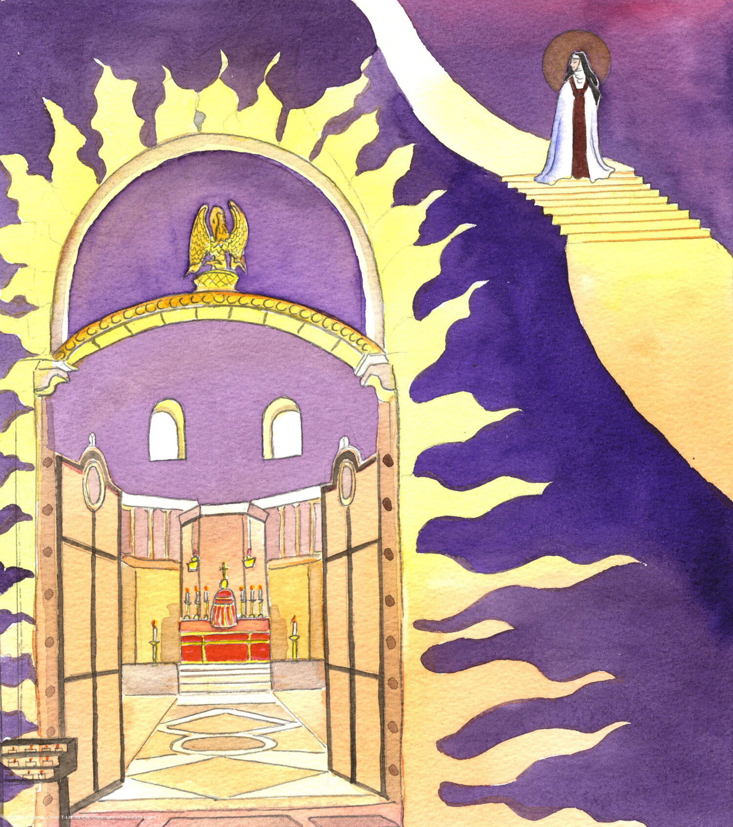 St. Therese of Liseux was overjoyed that her relics had inspired people to have greater devotion to God; yet the gaze of the faithful should eventually turn from relics to the Church's greatest treasure: Jesus Christ Himself, sacramentally Present in the Blessed Sacrament, in the tabernacle, as here, in Westminster Cathedral.