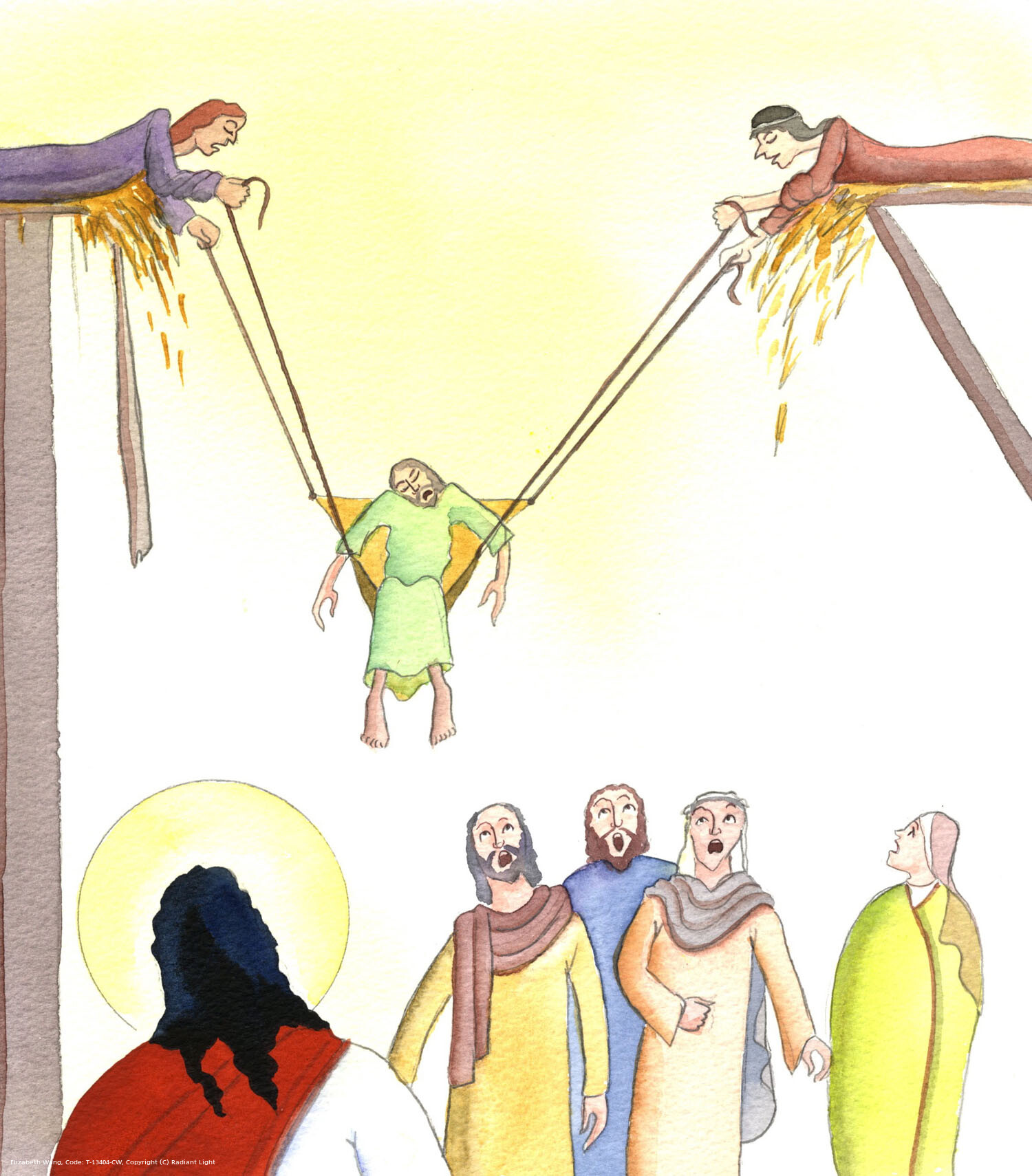 Just as Christ was touched by the people who lowered their sick friend through the roof, so that he could be healed, so He is touched when we bring our sick or sad friends to Him, through our intercessions. Through our faith, and His merciful love, people in need receive help, even if we cannot yet see the results.
