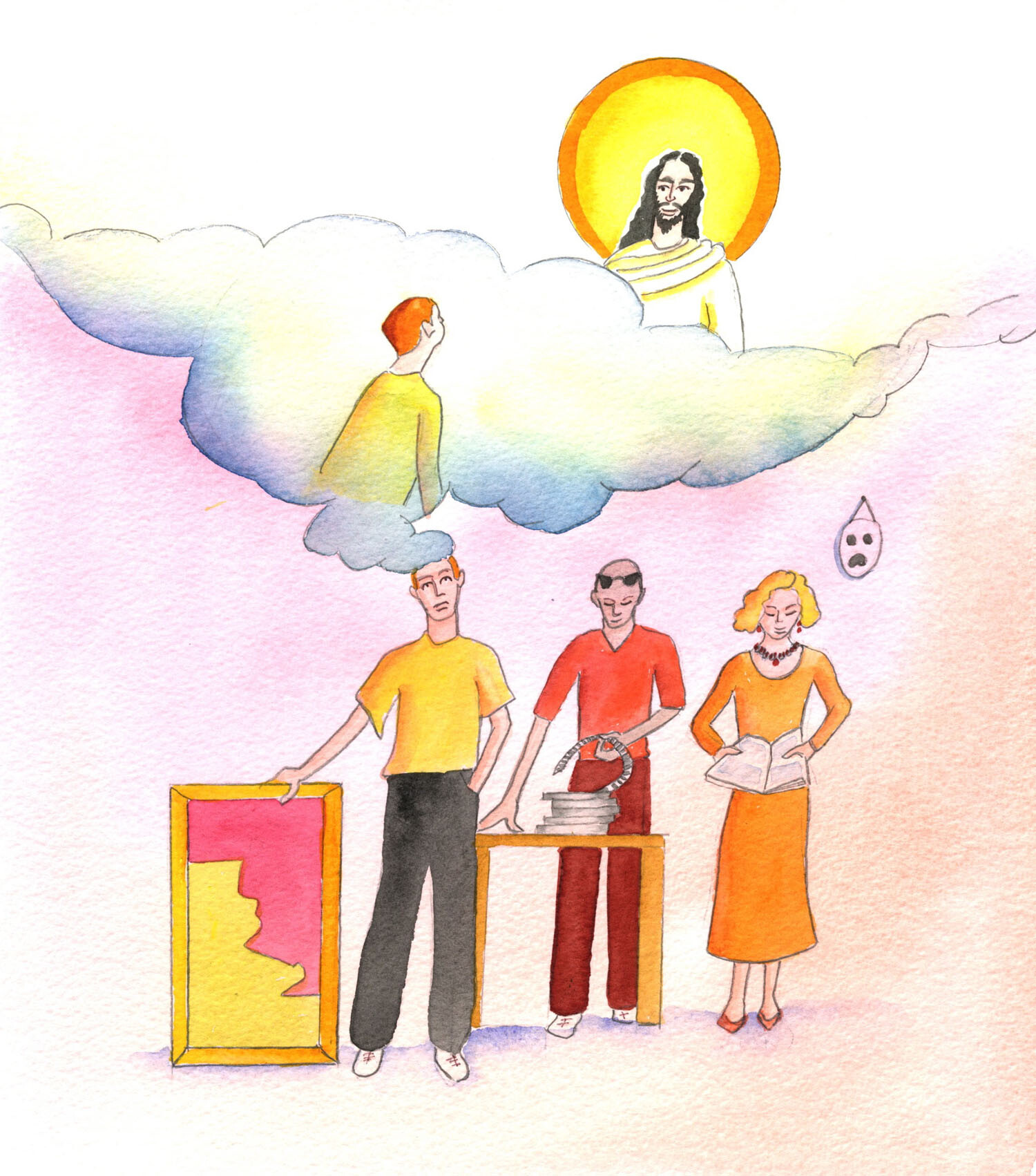 Artists, film-makers and actors, and others, are all people who easily become obsessed with their work; yet when each one dies, the question they will want to answer will not be about their art, or any of their work, in itself, such as 'Have I fulfilled my ambitions?' - but, rather, 'Have I loved God and my neighbour, and fulfilled God's plan for my life?'