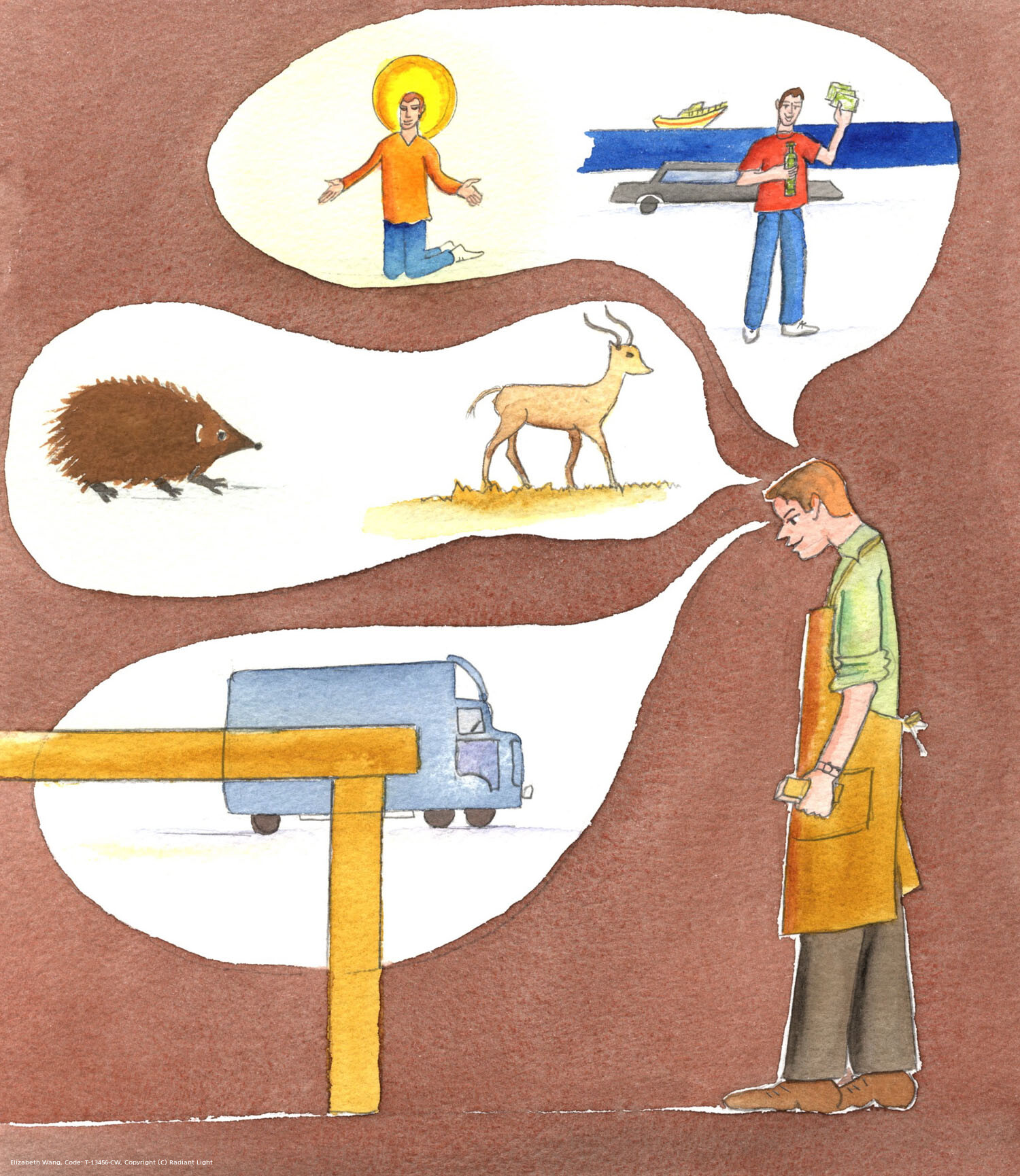 If a carpenter makes a good table, but finds that the table wishes to be a truck, he would be amazed. Just as silly would be a hedgehog who wishes to be a gazelle, or a person destined for sainthood, and Heaven, who wishes to spend his life fulfilling selfish ambitions, careless about his eternal destiny and even involved in grave sin.
