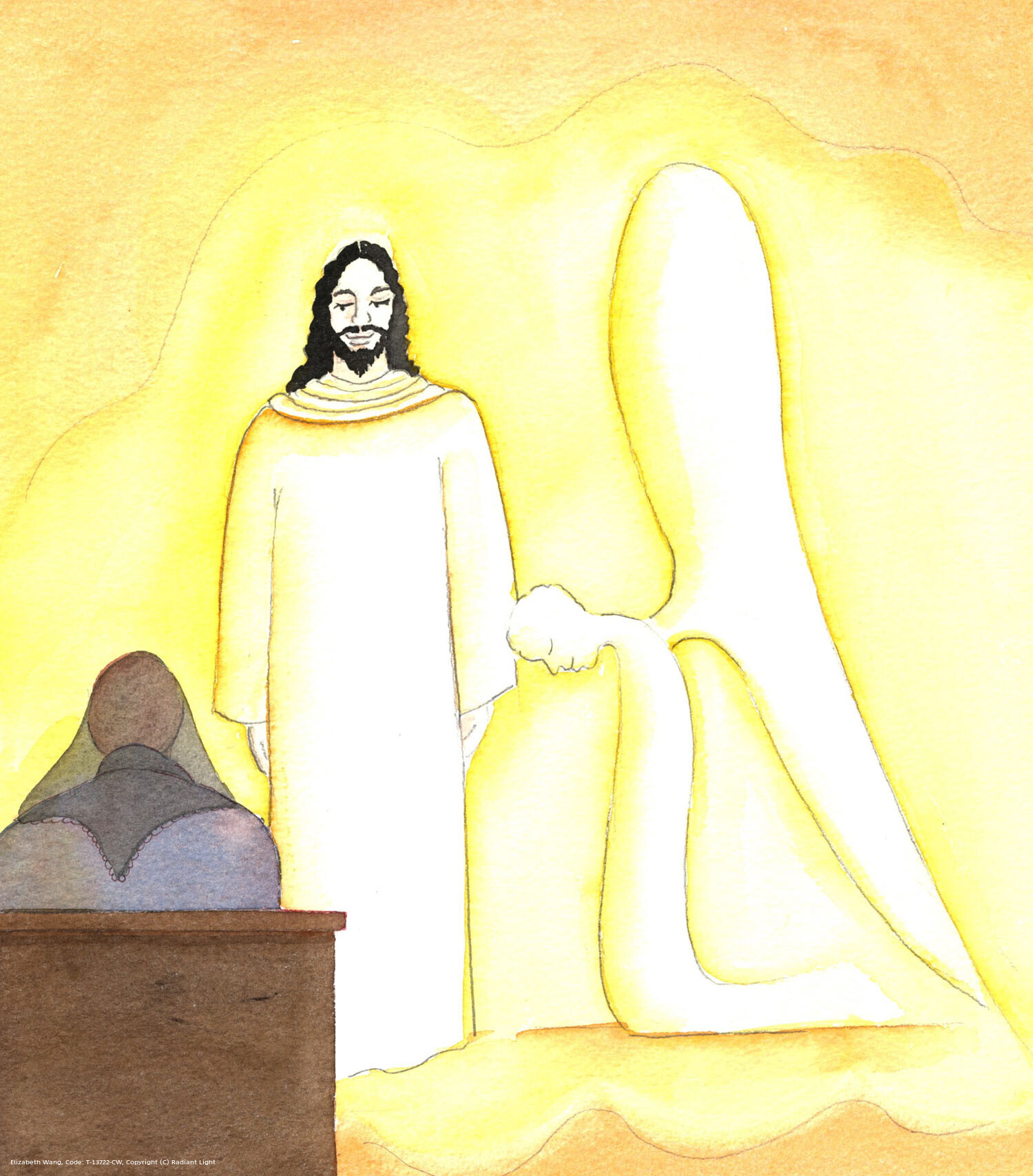 We should follow the example of the holy Angels. When Christ comes to us in Holy Communion, or when we know He is Present in the tabernacle or on the altar, our attitude should be like that of the Angels, who adore Him profoundly, in His Divinity. He is worthy of their adoration, and ours. They never leave Him alone; and we, for our part, should always show Him reverence and love.