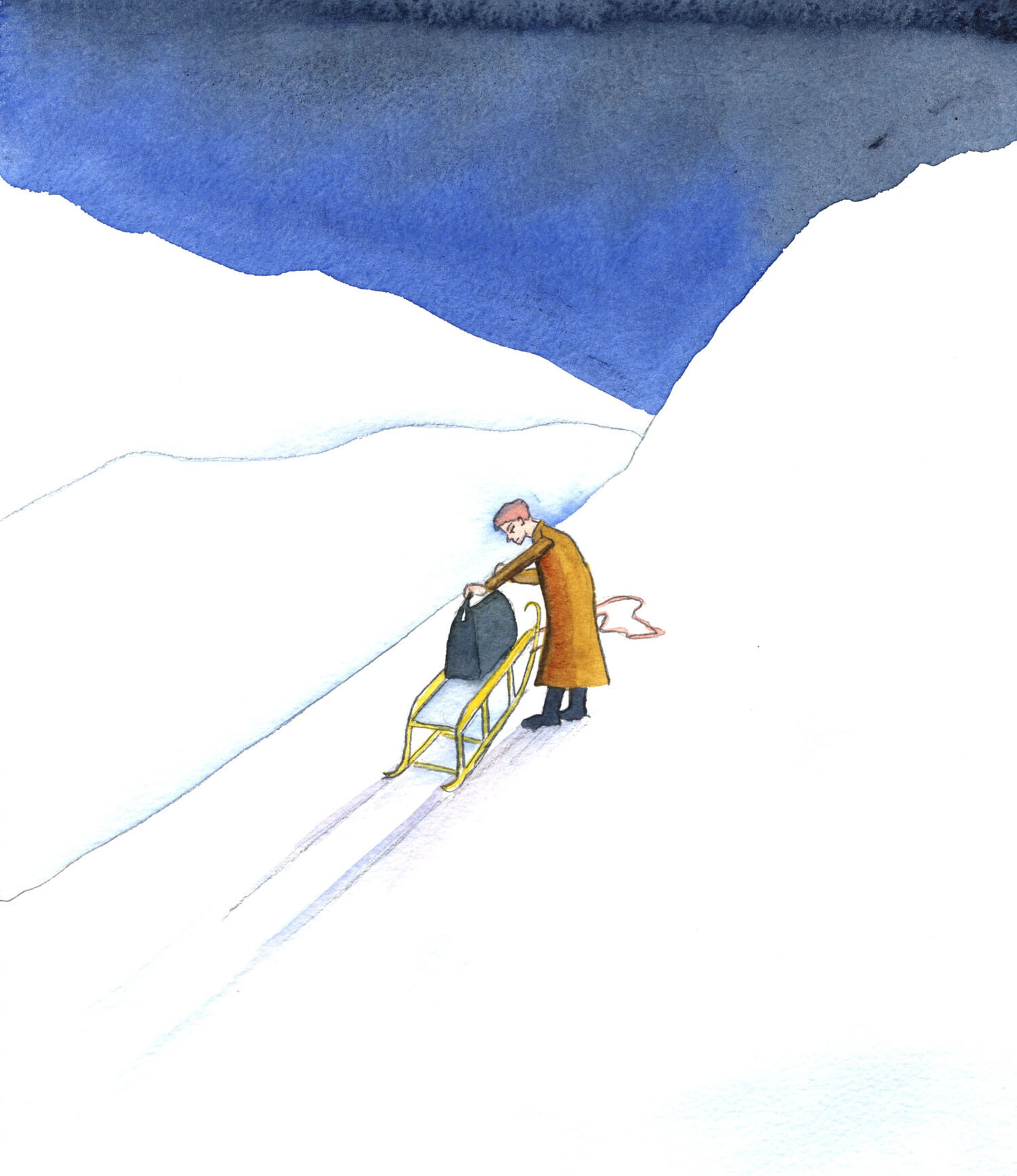 When Christ gives us a gruelling task to do, it can seem as though He has asked us to haul a heavy bag up a freezing slope, as we are not only exhausted by our efforts, but also exhausted by fending off the assaults of Satan. He delights in trying to make us despondent, and constantly interrupts our prayers; yet with Christ's help we can persevere.