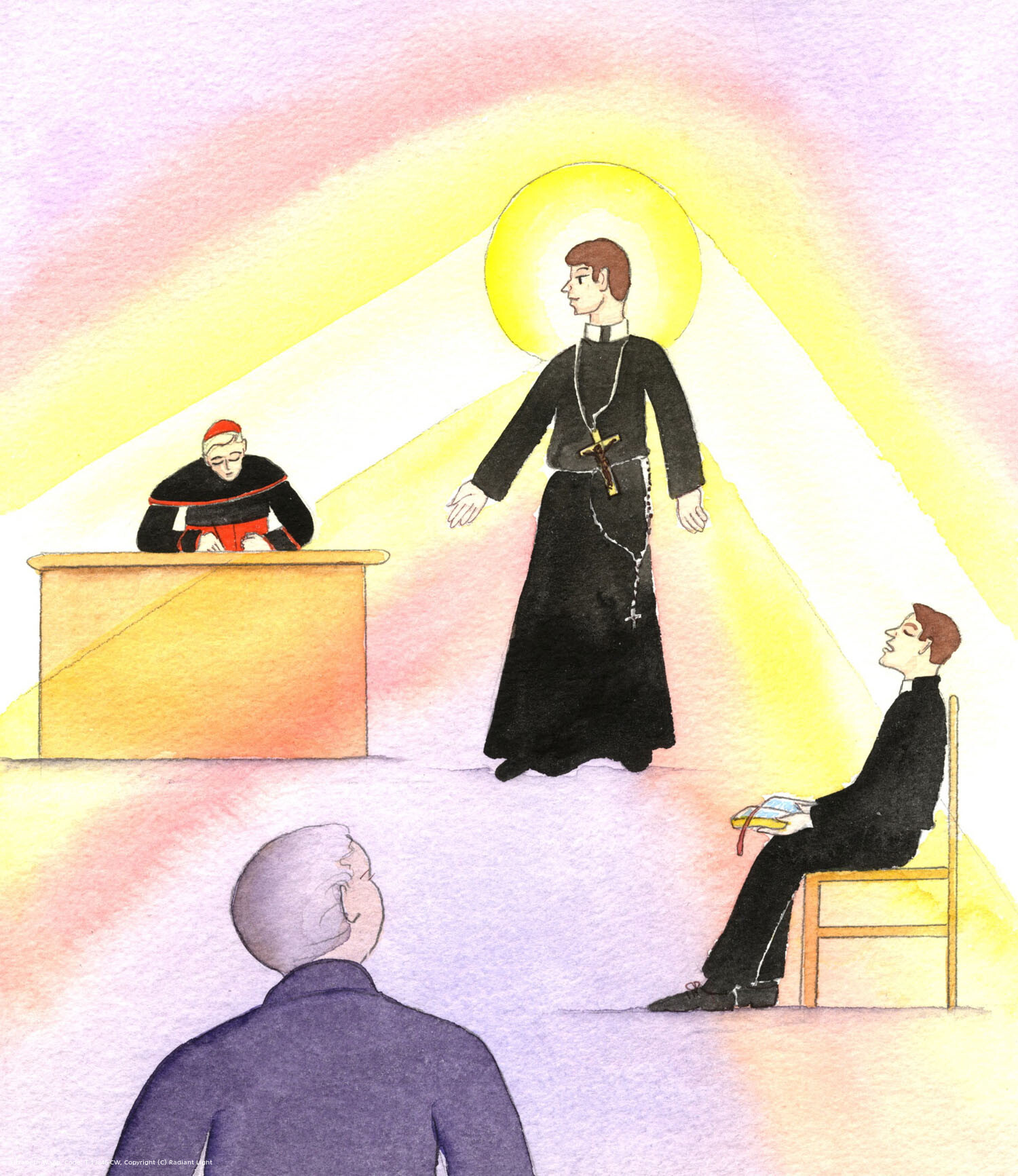 Our prayers 'in Christ' are very powerful! When we turn to a Blessed or a Saint in Heaven, asking for their intercessions, to help ourselves or other people, we can be sure that the Father hears their prayers whether we pray for a Bishop, a priest, a lay-person, or for departed souls. Grace is poured out upon souls, because of God's goodness, the merits of Christ, and our Faith.