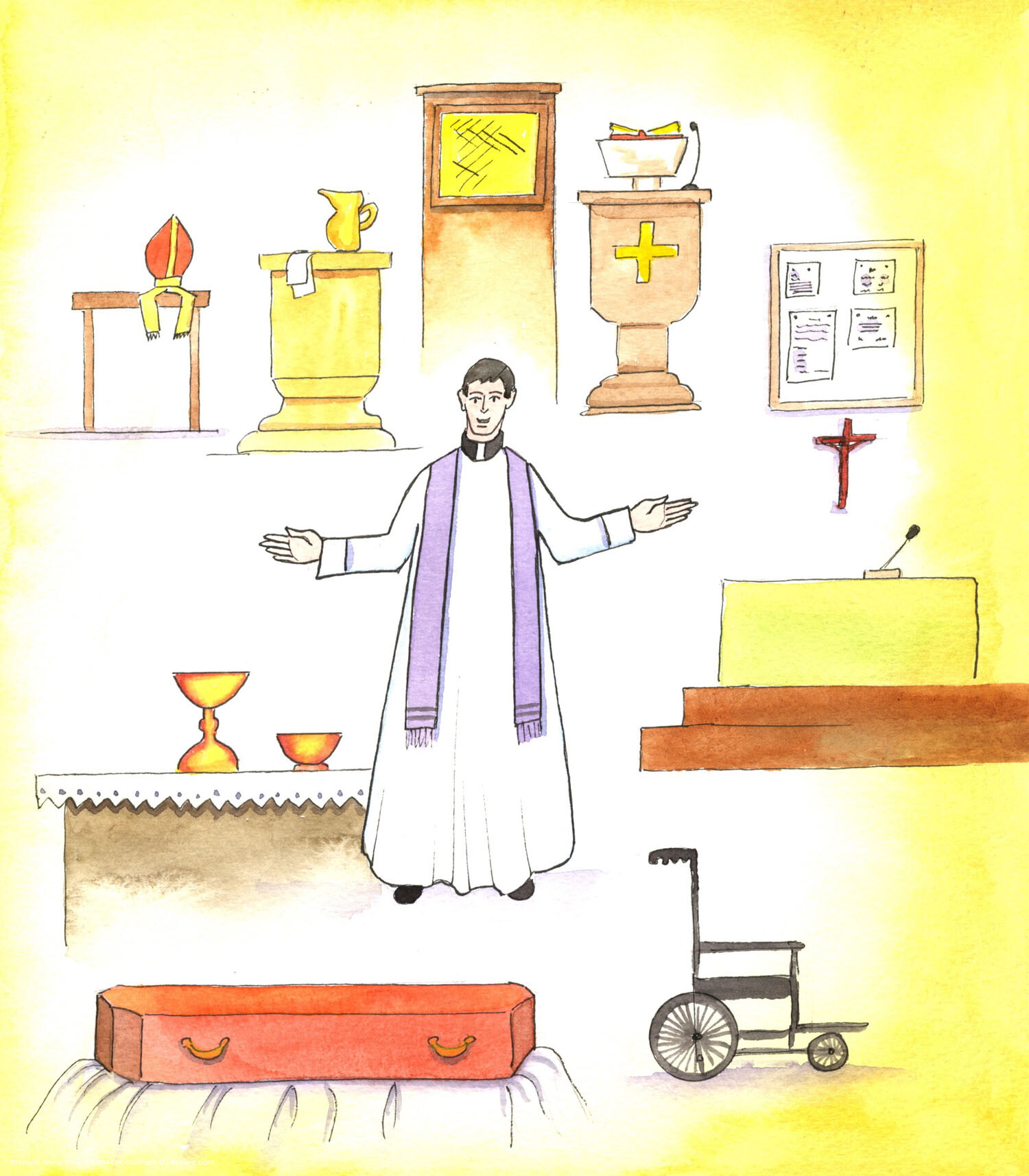 The priest is the man at the heart of the process of conversion. He brings good news about God's love, and the forgiveness given to repentant sinners. He brings Jesus to us: in His Word, in the Real Presence of Christ at Mass and in the tabernacle. He organises Catechesis; and he preaches, offers the Holy Sacrifice, prepares us for death, guides and helps the bereaved - and the faithful priest will be marvelously rewarded, even in this life. His greatest friend is Jesus Christ.