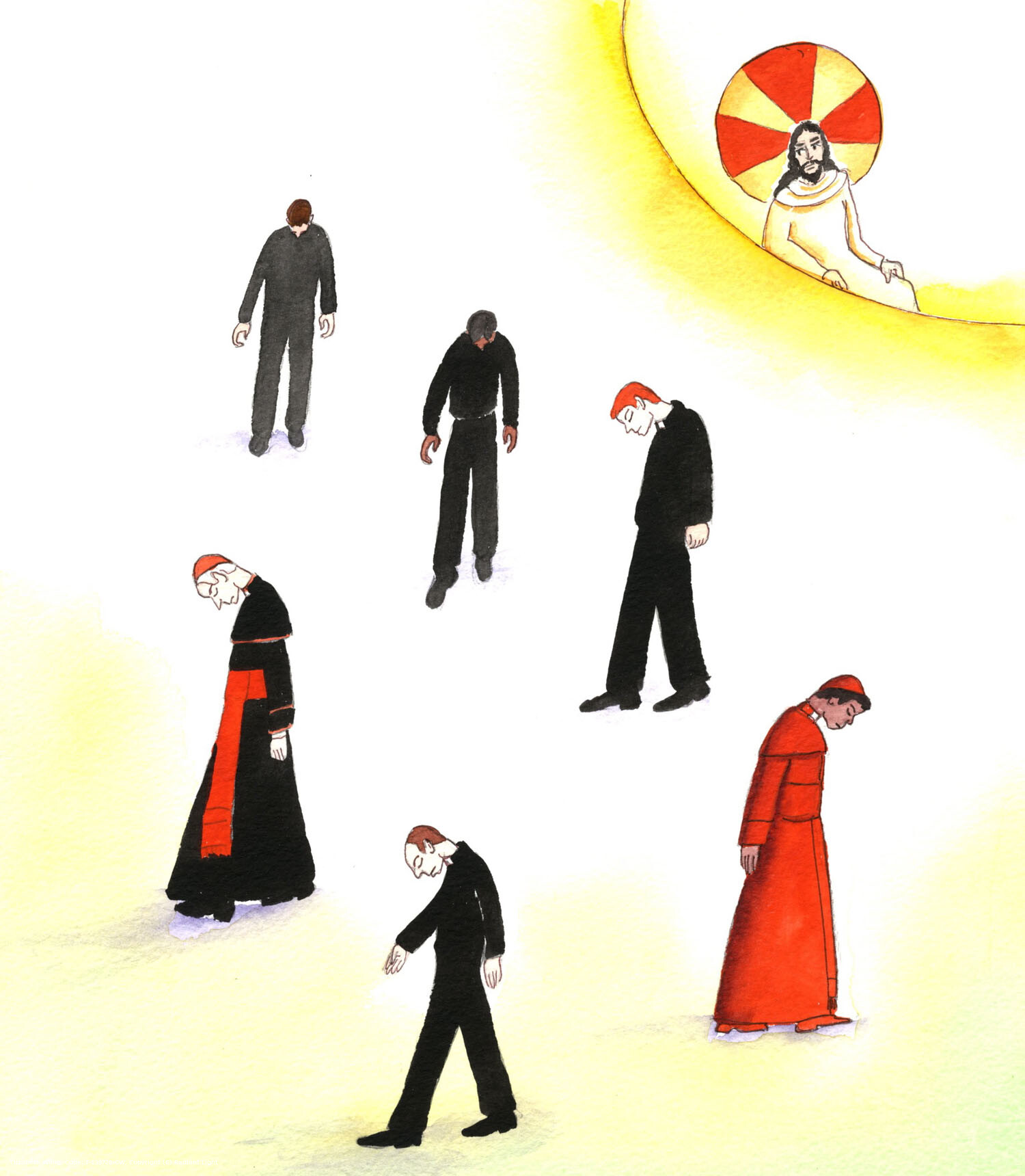Amongst faithful priests there are others who act with timidity or cowardice. People complain when priests are guilty of sexual immorality; yet Christ sees something scarcely less sinful in His sight as He watches priests who have their heads down, as they avoid giving clear teaching on sexual morality; in this way they fail to give the guidance they have been called to give, and fail to lead sinners away from their sins.