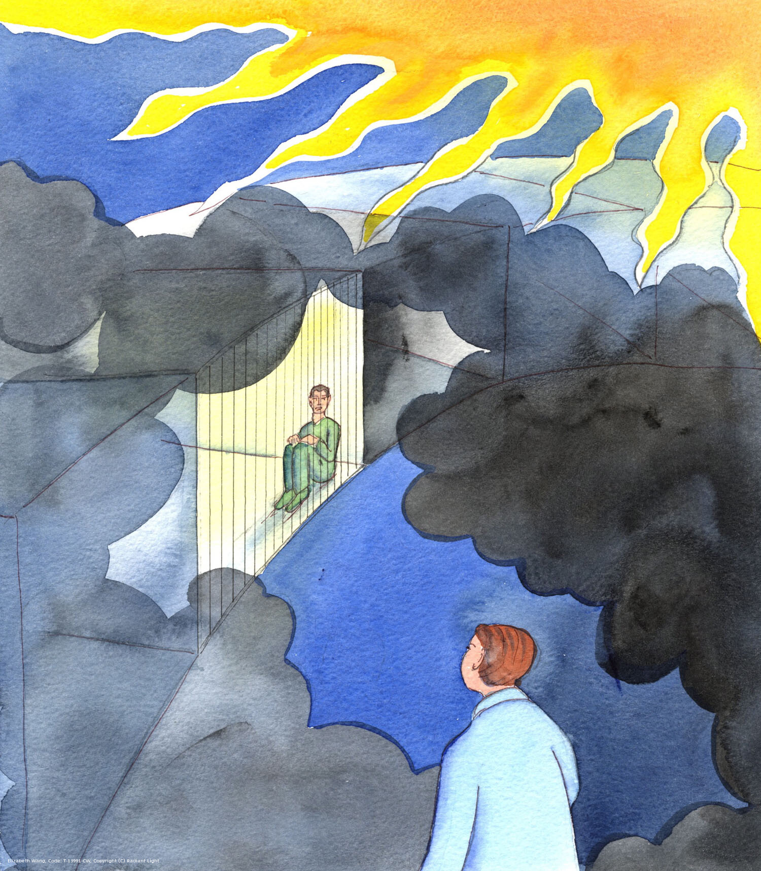 We are right to pray for prisoners, as we think of one needy group of people, then another, as we make our intercessions; yet the worst sort of 'captivity' is brought about by grave sin, when a person imprisons himself through freely deciding to do what is gravely sinful, or to neglect an important good. The good news is that, helped by Divine Grace, he can repent, and open the door of his 'prison', and set out on the path to Heaven.