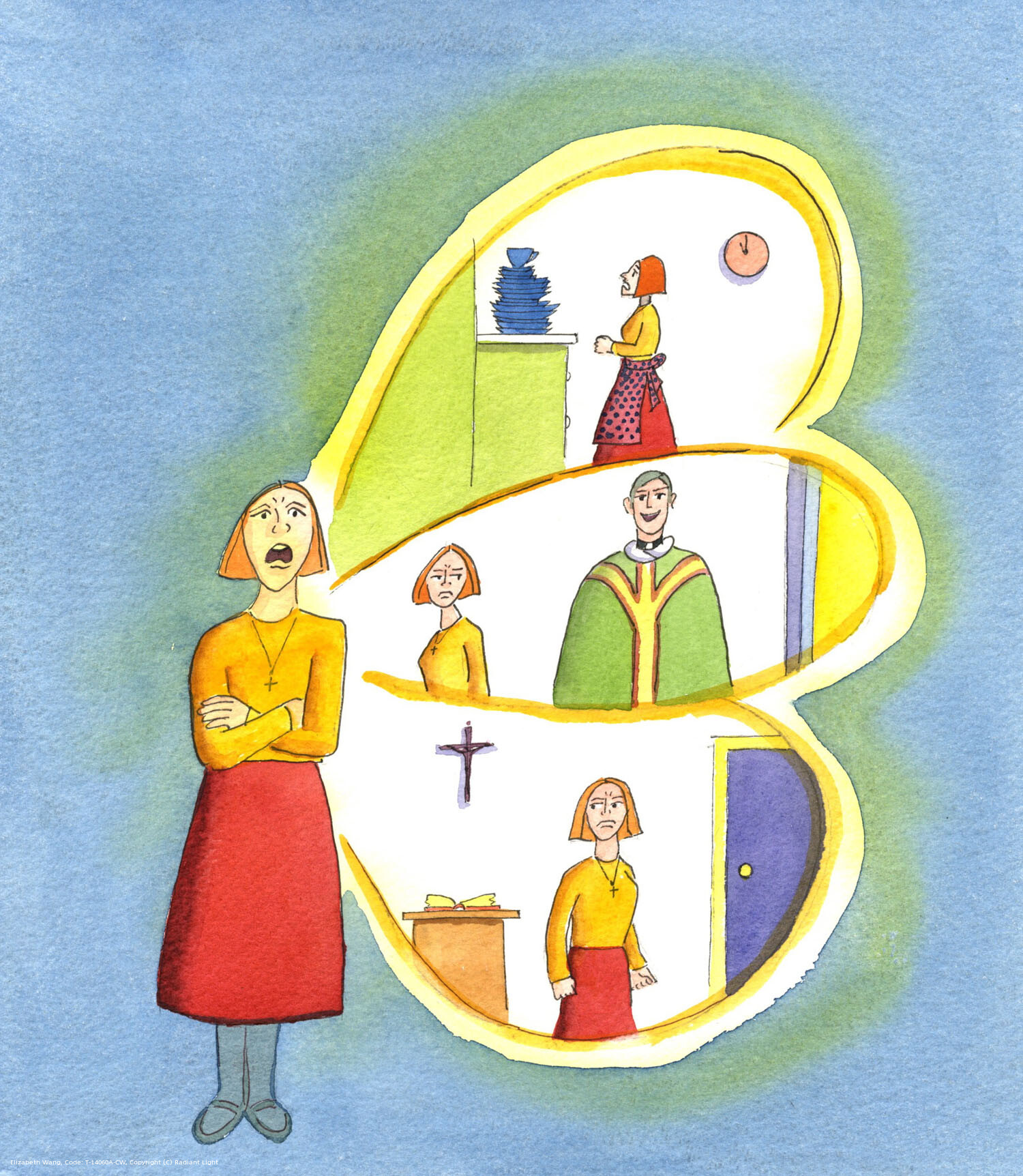 We are wasting time if we spend time grumbling instead of offering thanks. If we grumble, we feed our discontent, perhaps about our everyday duties, about the decisions of the priest, or about the dryness of our prayer. How can we pray without ceasing, with thankful hearts, if we cannot accept the Will of God in our lives (though this does not mean that we should be silent in the face of evil)?