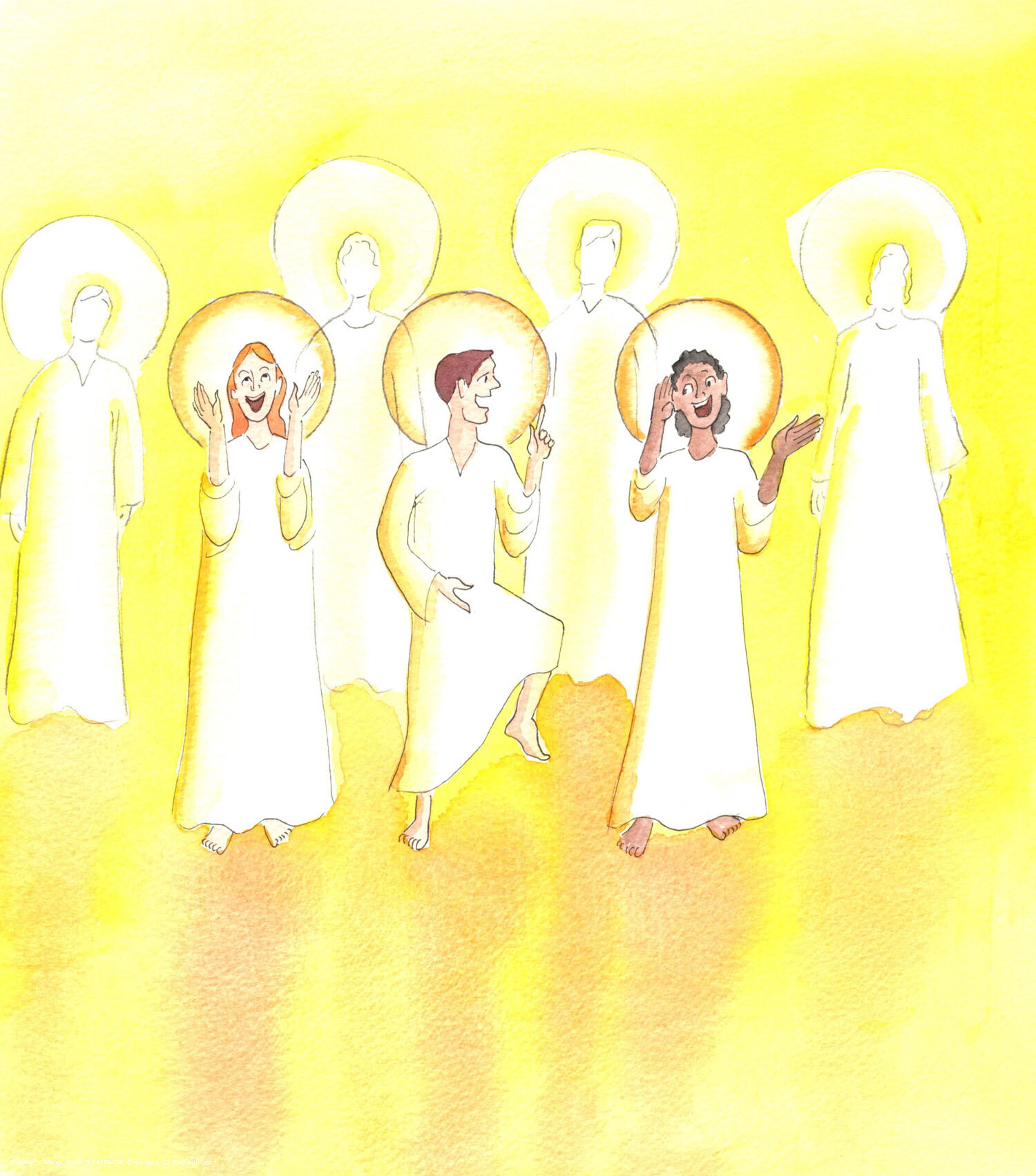 All who persevere in love, and enter heaven, find that the blind, the lame, the deaf are healed. No-one suffers shame in Heaven. All are forgiven; and they are as joyful as carefree children. And no-one is sick or disabled. They might bear visible wounds, as Jesus does; but the formerly blind now see, the lame walk, the deaf hear; and everyone - the Blessed Trinity, and all the Saints, and all the Angels - is beautiful!