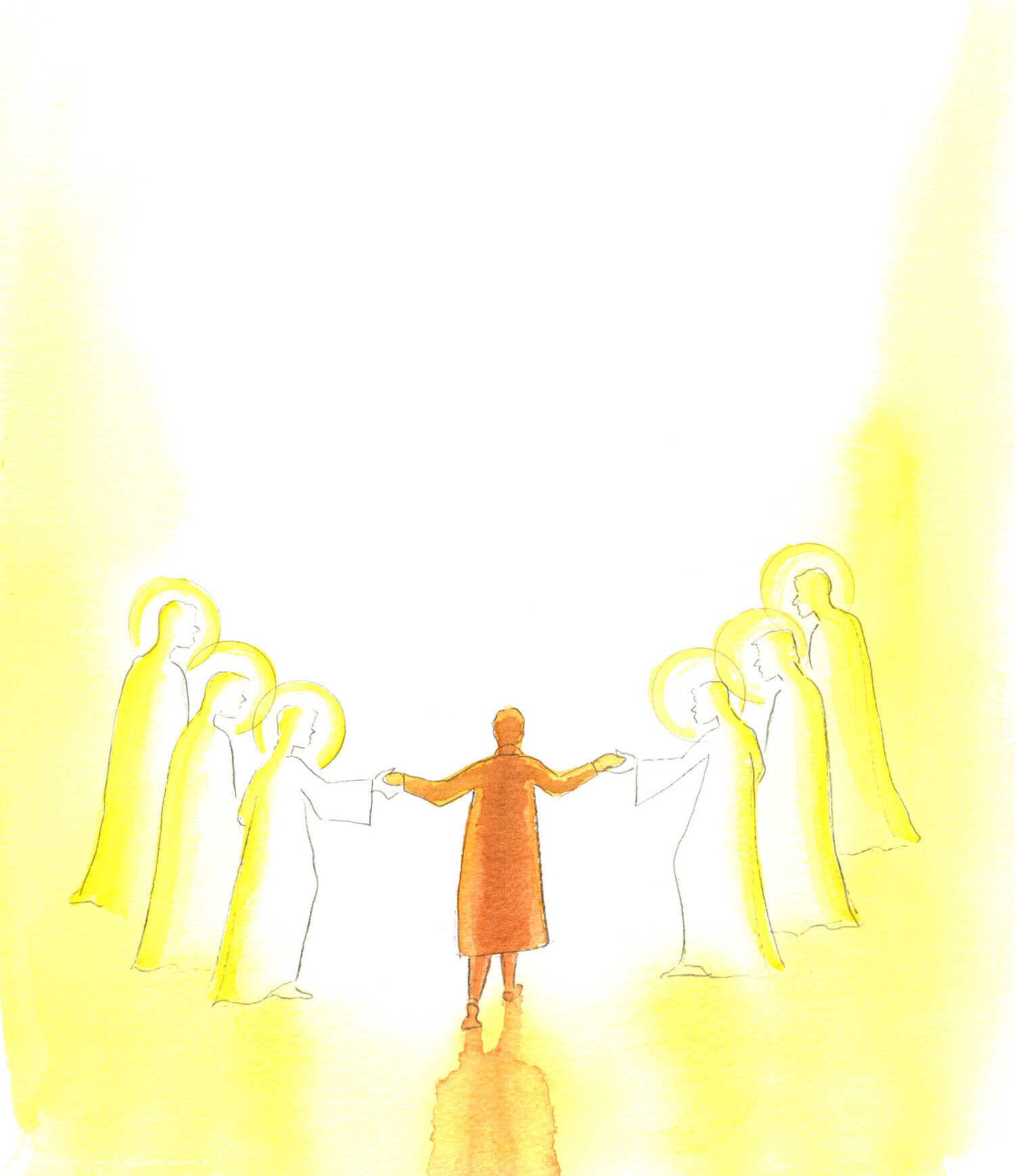 When we turn to our friends, the Saints, to request their prayers for ourselves and our intentions, it's as if the Saints lead by the hand the one who prays, to bring her closer to God. It has been the delight of Christians, since the earliest days of the Church, to know that those who have gone before them, to Heaven, are alive in Christ, and praying for them.