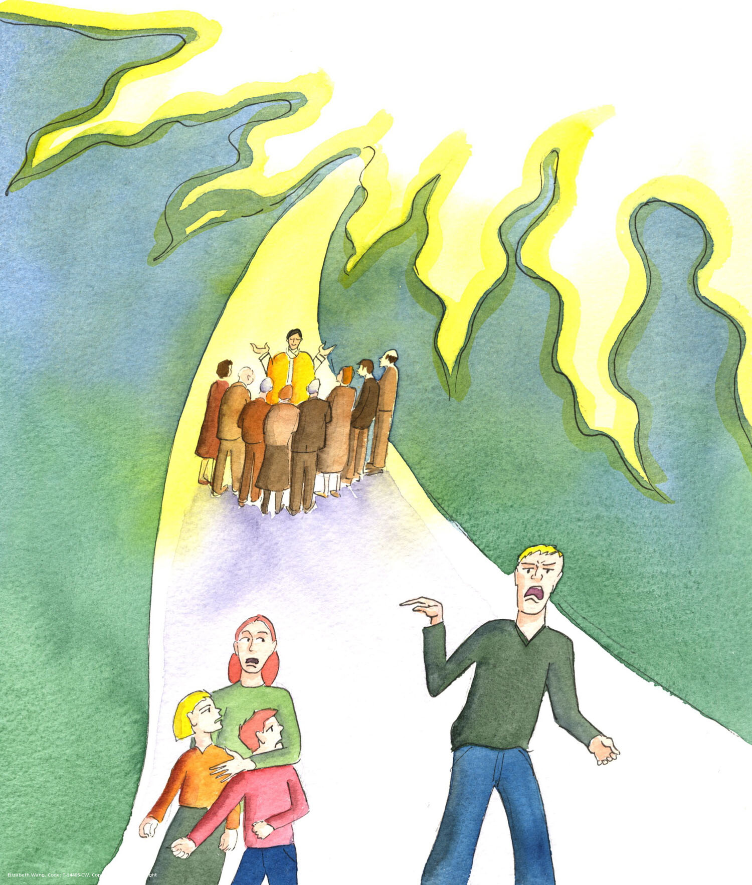 A person who cannot love his own family is unlikely to love others, and is more likely to refuse to join the Church than to make a humble request to be received - and he is less likely to enter Heaven in the end, unless he changes. This is one of the reasons why the family is so important. It should be a training-ground in virtue as well as a home.