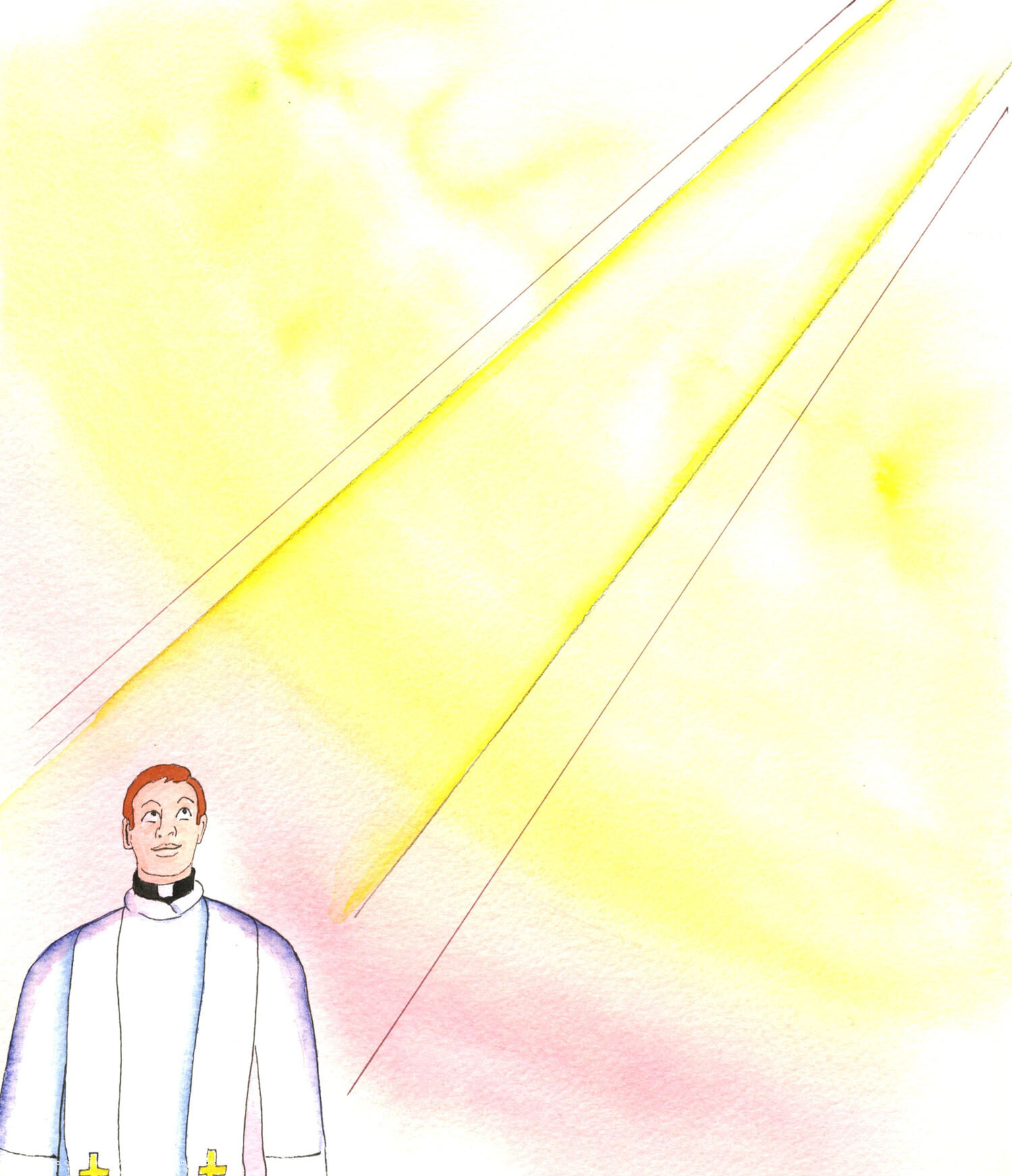 The almighty and Eternal God calls men to share the priesthood of the Son of God. If all priests were able to see and hear the Holy Spirit they would hear Him say, of the call from Christ: 'He chose you, and you responded. Even when you were in your mother's womb, He knew He would call you to be a priest; and then you accepted. Never give up because of your own sins and weaknesses.' Truely, the Catholic Priesthood is a calling, not a career.