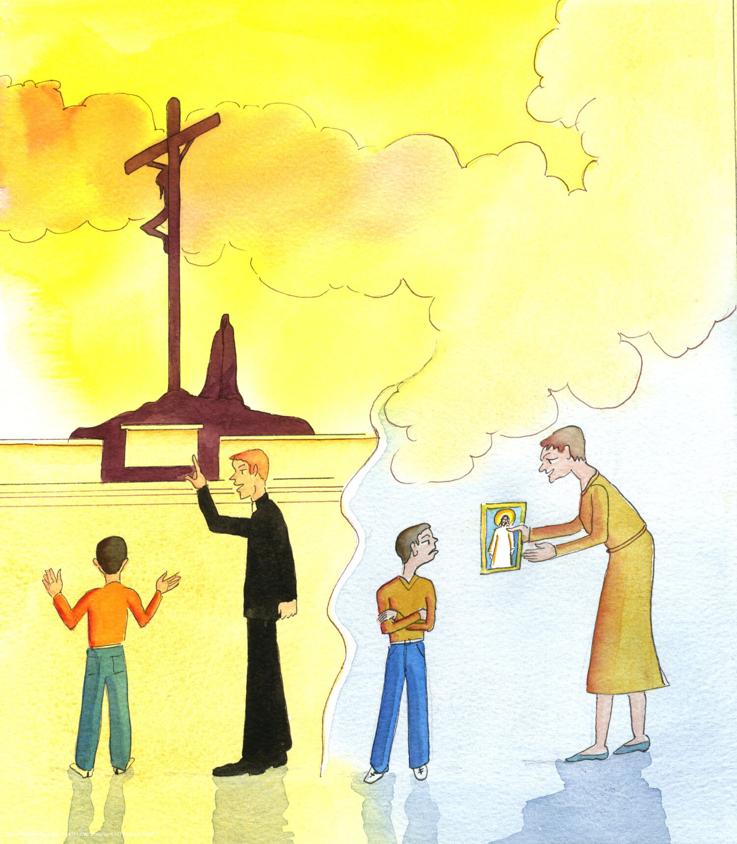 God knows our nature: our desire for inspiration, and great goals. If children hear a watered-down version of the Faith, some feel only as if Jesus is yet another good man who wants them to do good. They are not awe-struck, or inspired. It is different when they hear the truth about God's descent to earth, to sacrifice his life for us: for each of us! How wonderful, to have a hero! Someone like us, but Divine, Who loves us!